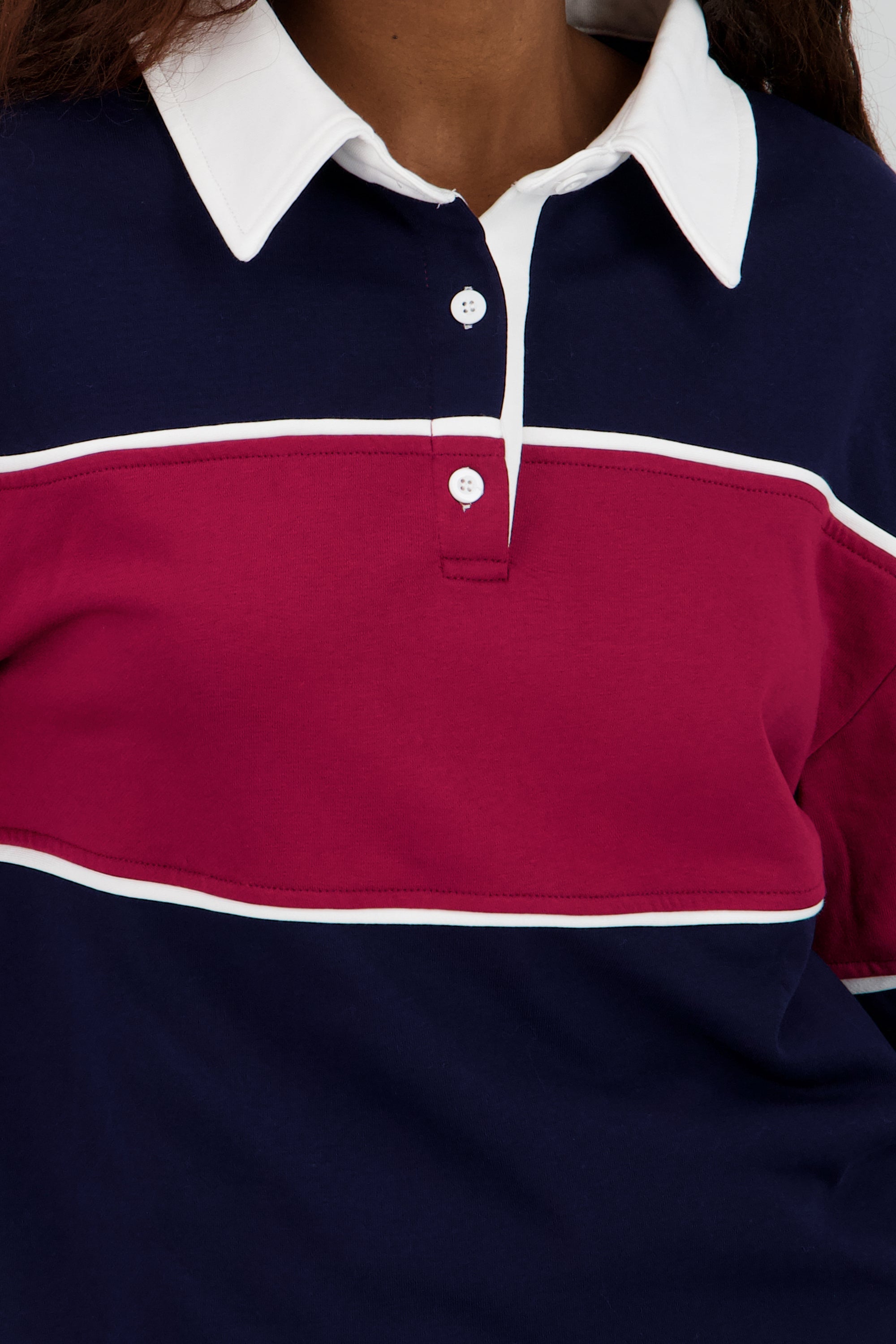 Playera tipo polo manga larga MARINO COMBO