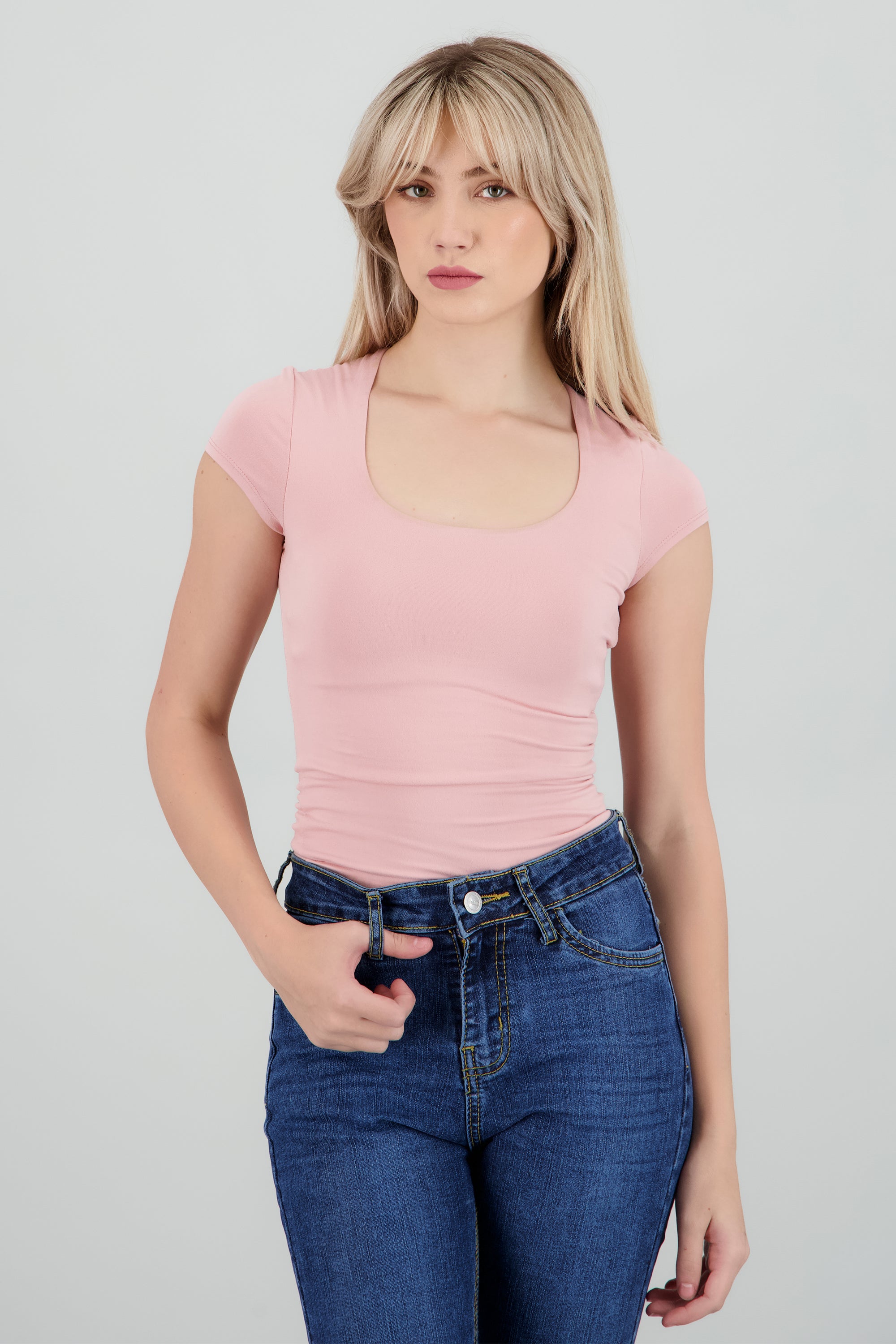 Top largo escote audrado MALVA