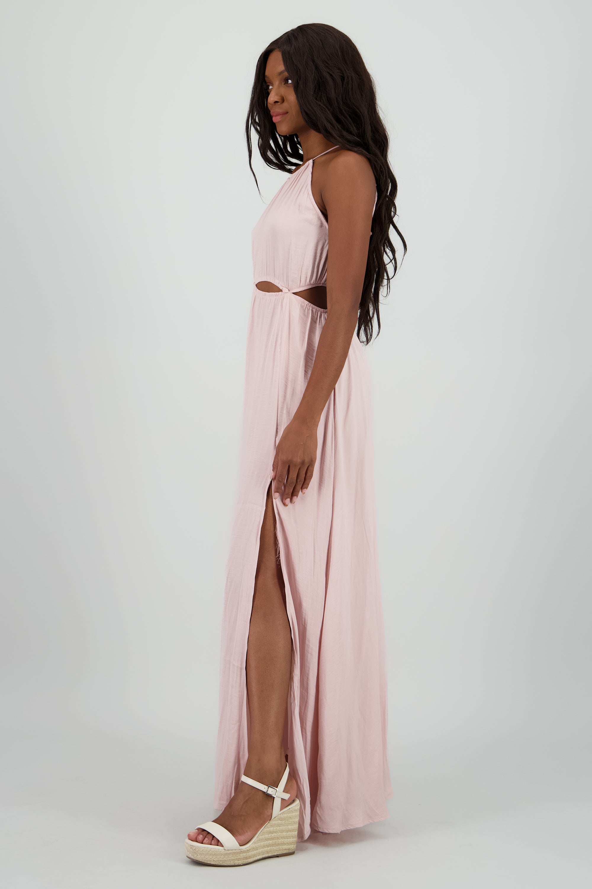 Vestido halter cut outs MALVA