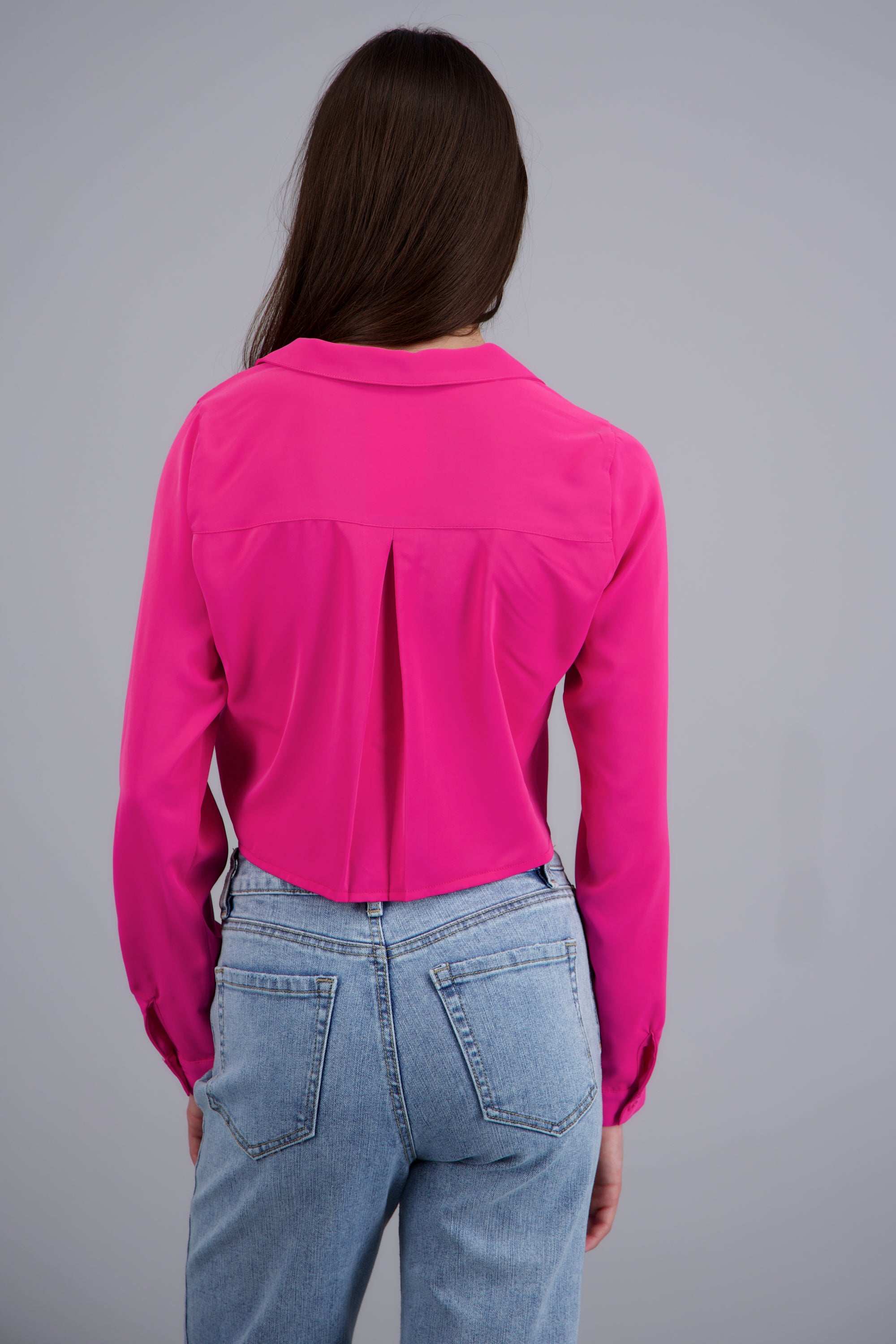 Camisa lisa manga larga FIUSHA