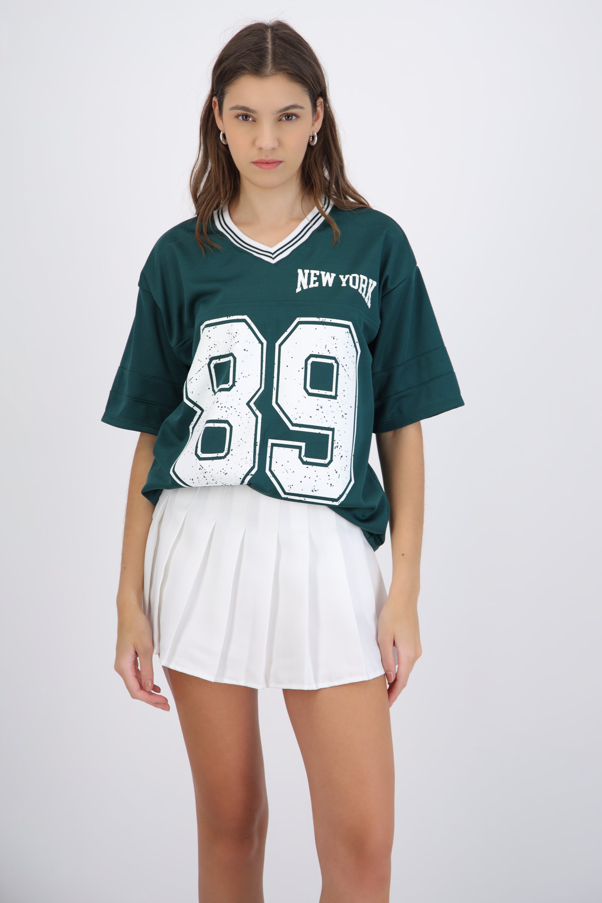 Playera oversized estampado numero