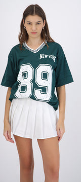 Playera oversized estampado numero