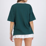 Playera oversized estampado numero