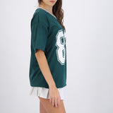 Playera oversized estampado numero