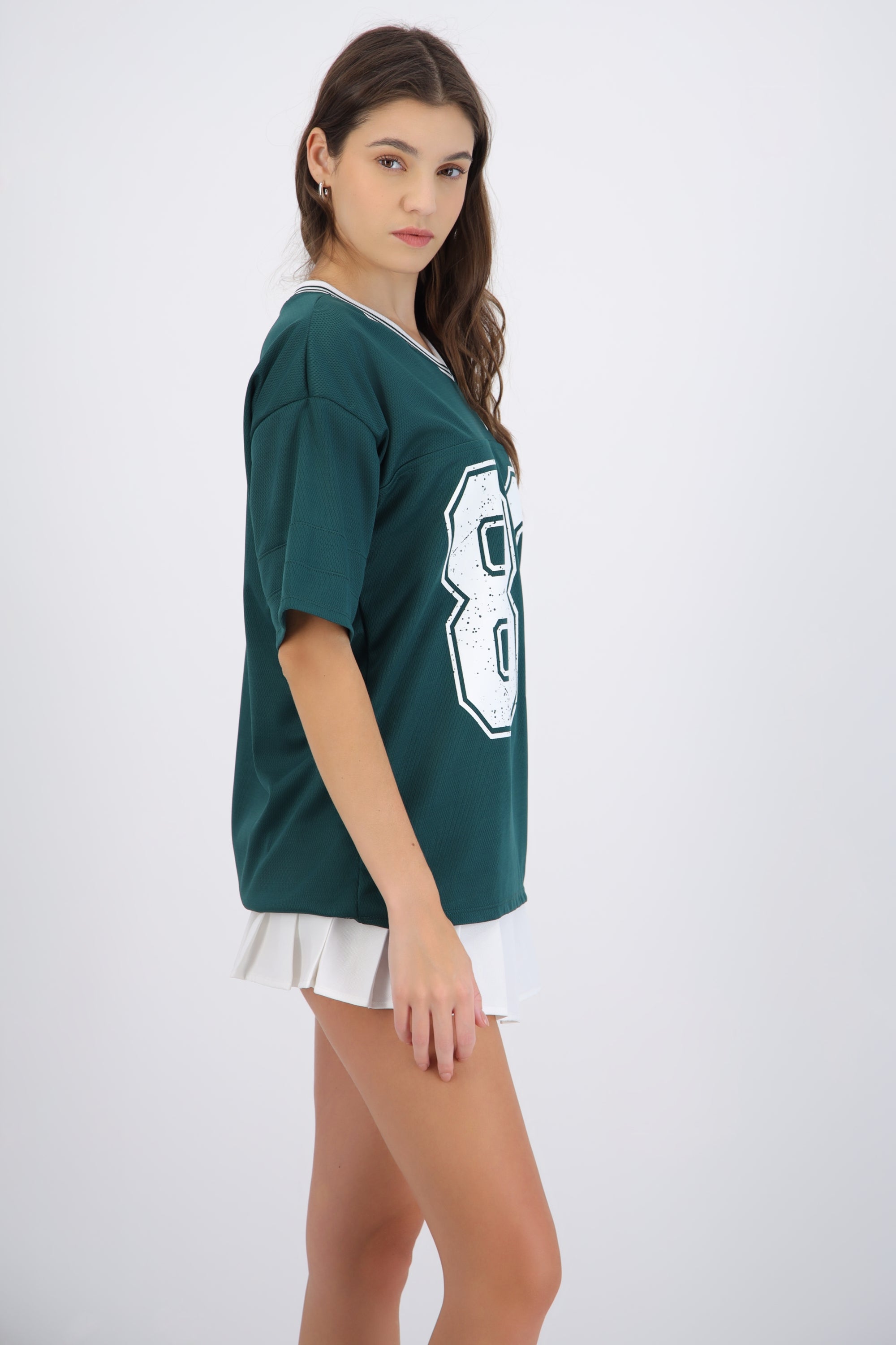 Playera oversized estampado numero