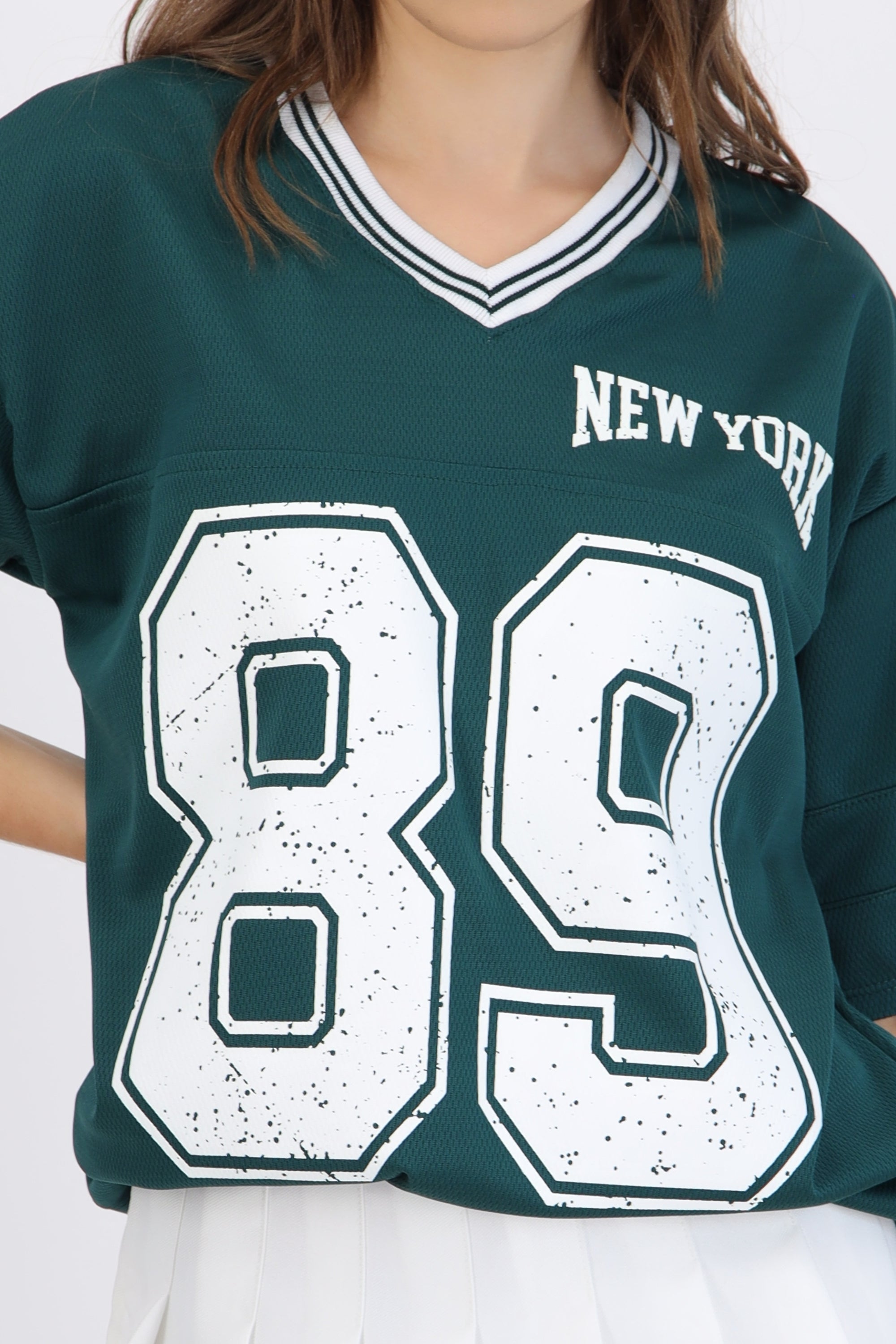 Playera oversized estampado numero