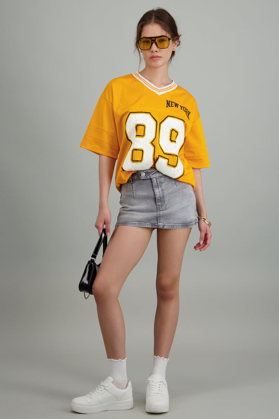 Playera oversized estampado numero