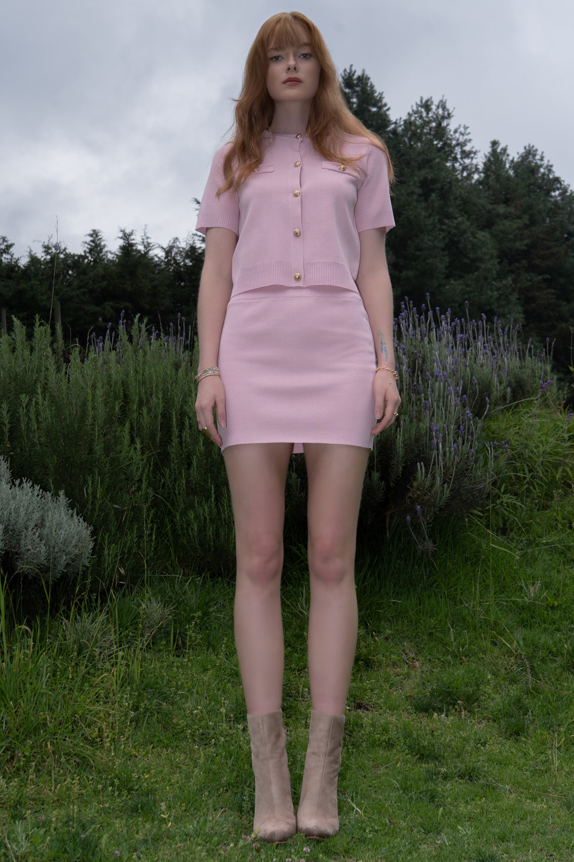 Falda mini punto ROSA