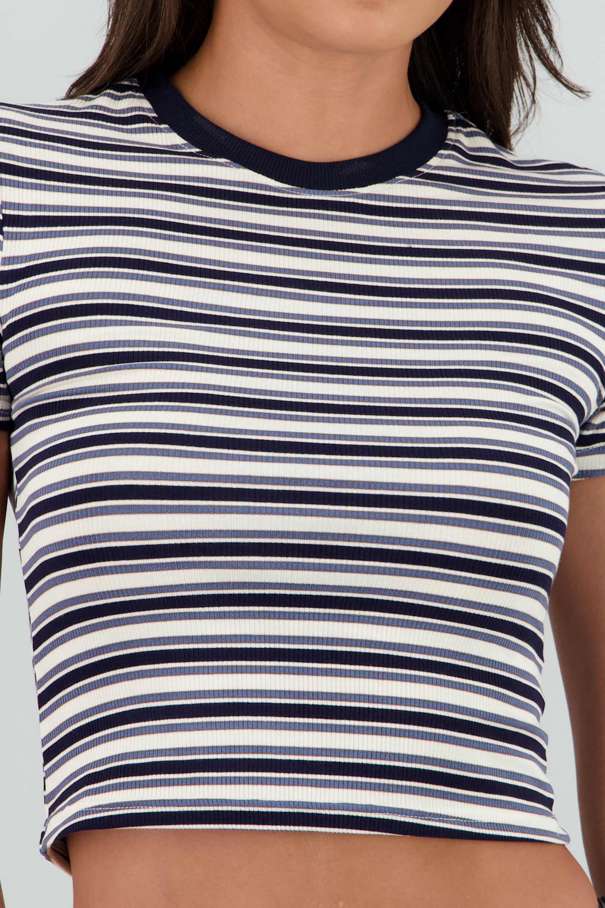Playera crop rayas combo MARINO COMBO