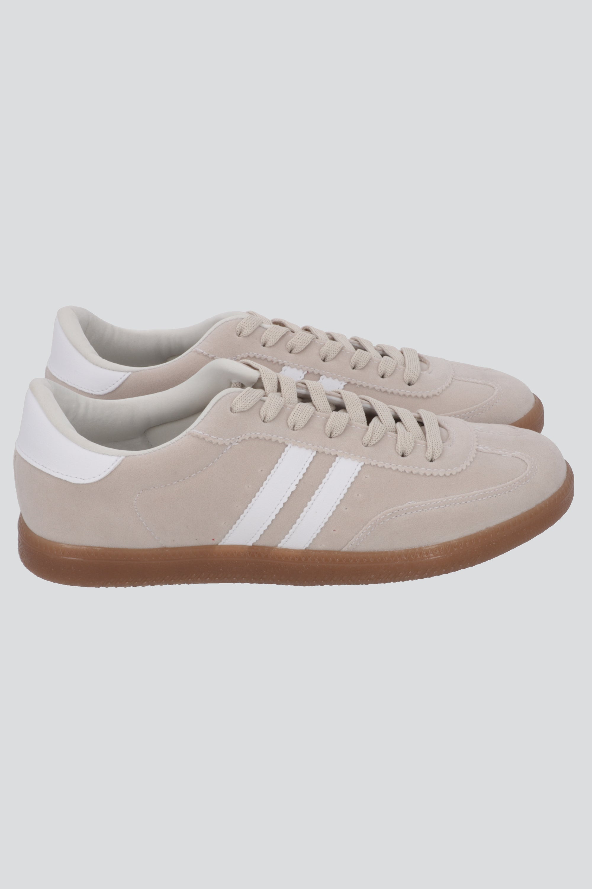 Tenis dos lineas durazno HUESO