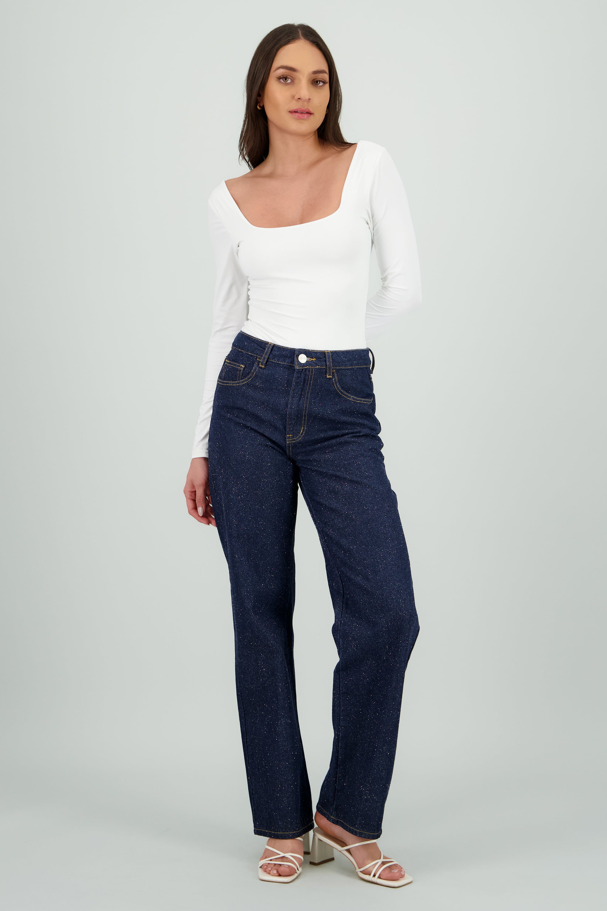 Pantalon recto foil MEDIUM WASH