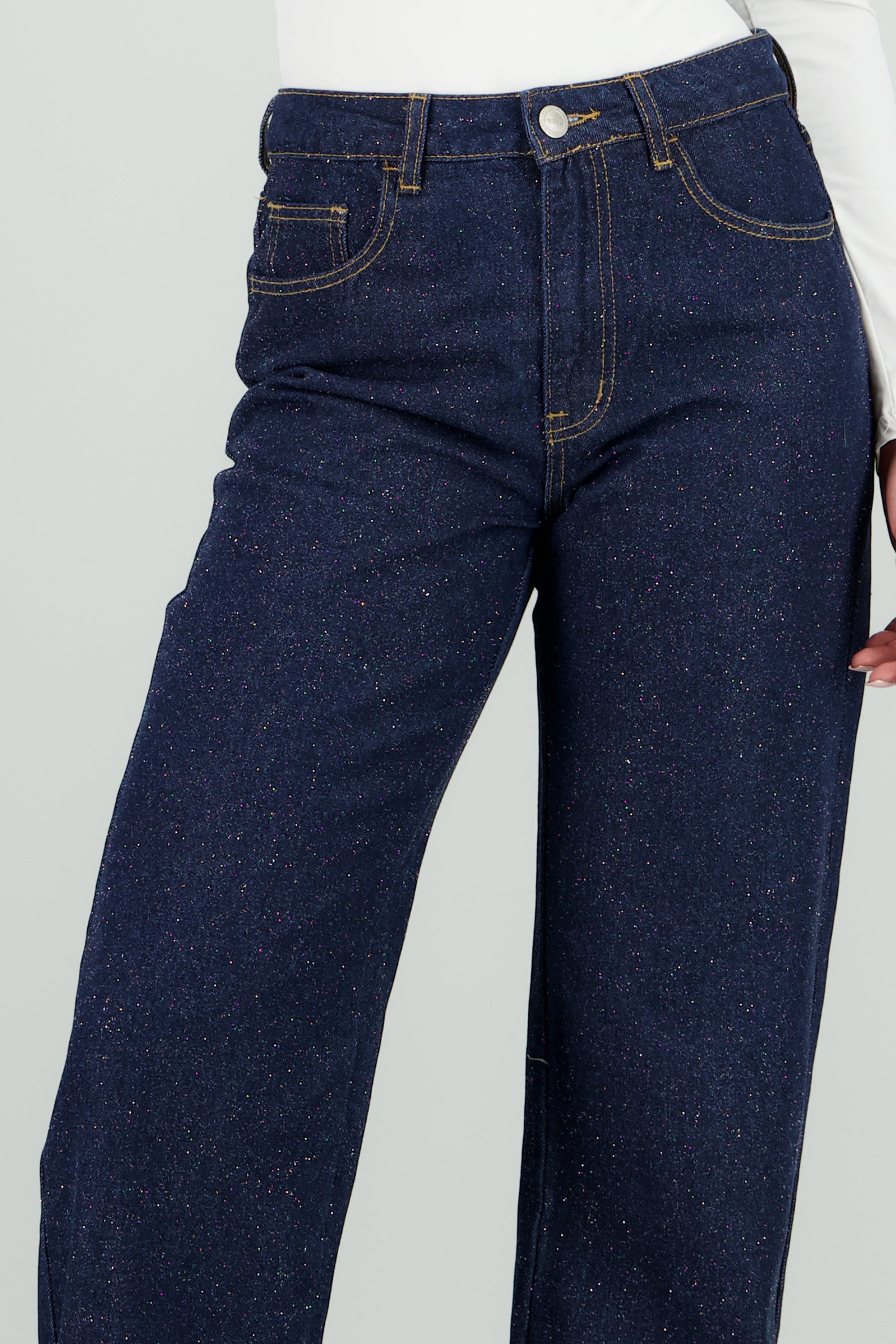 Pantalon recto foil MEDIUM WASH