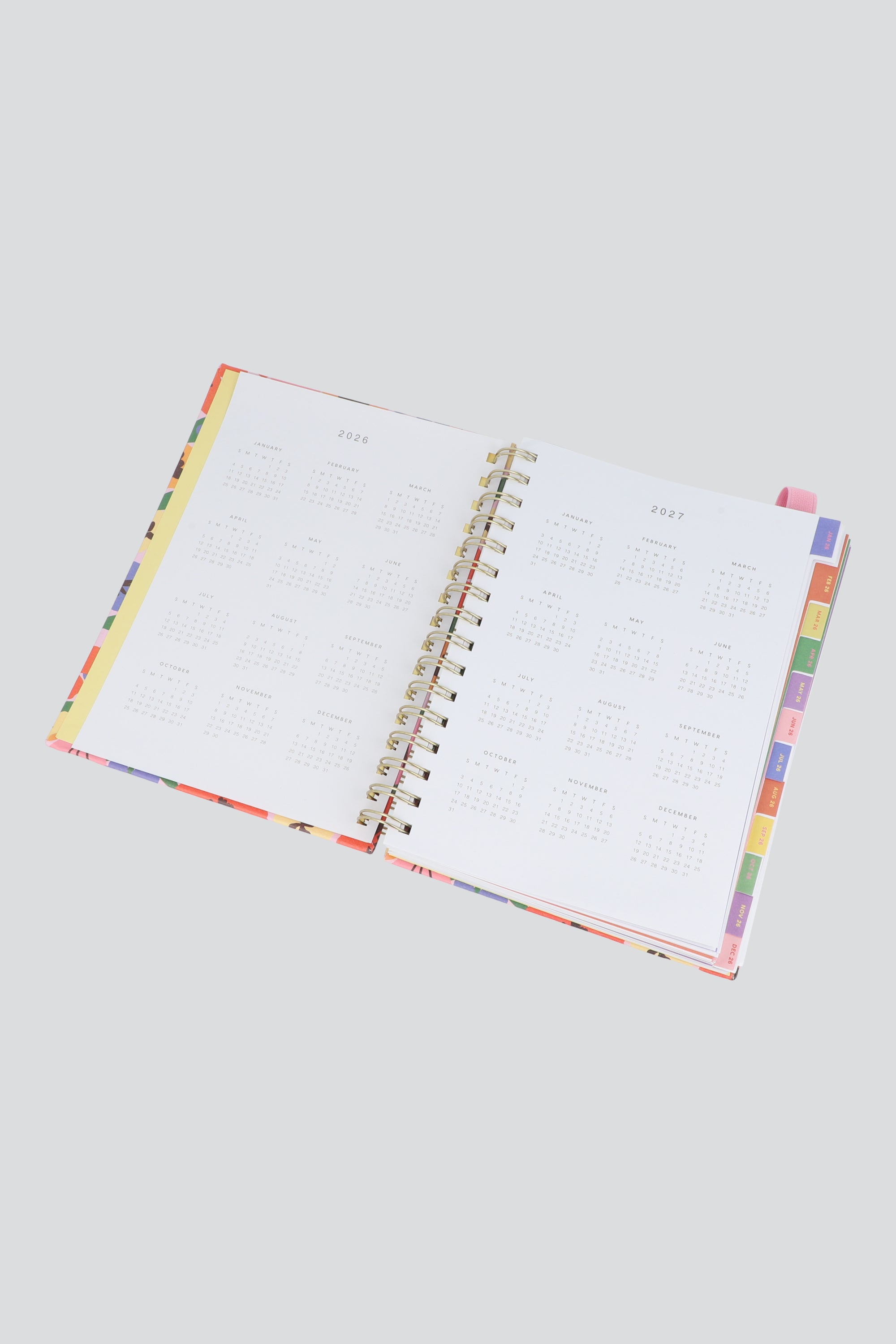 Agenda flores 2026 MULTICOLOR