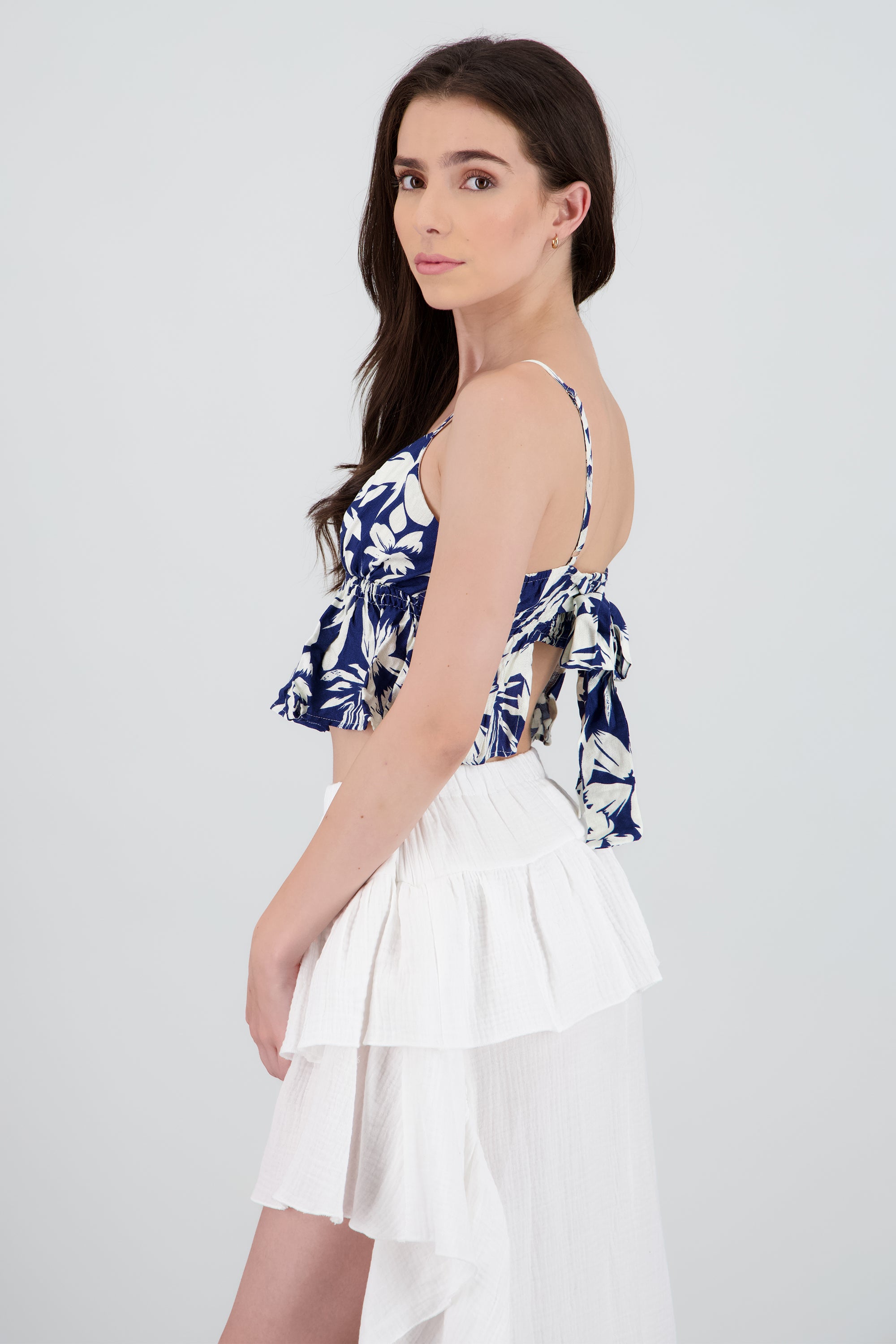 Blusa peplum estampado MARINO