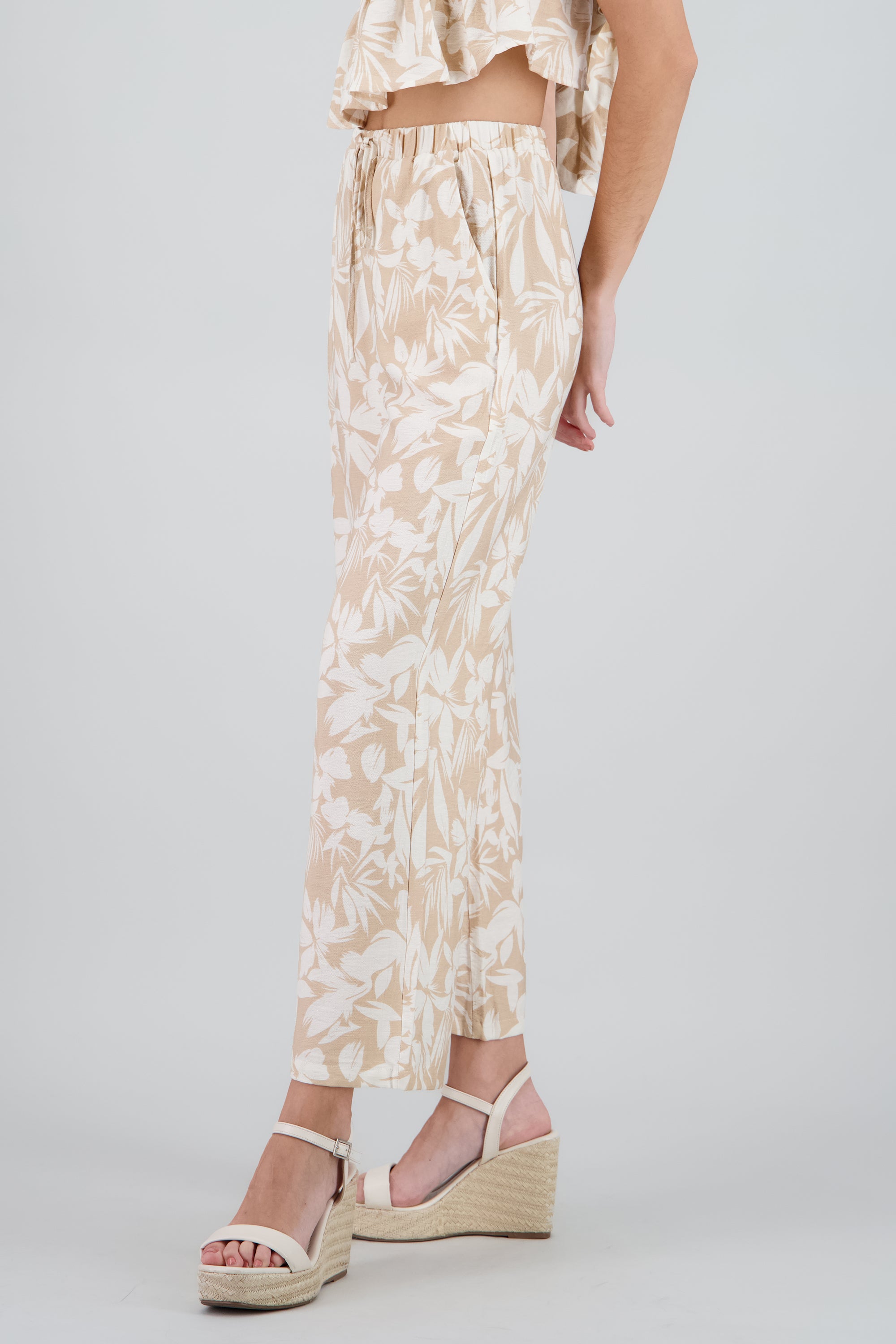 Pantalon amplio estampado KHAKI COMBO