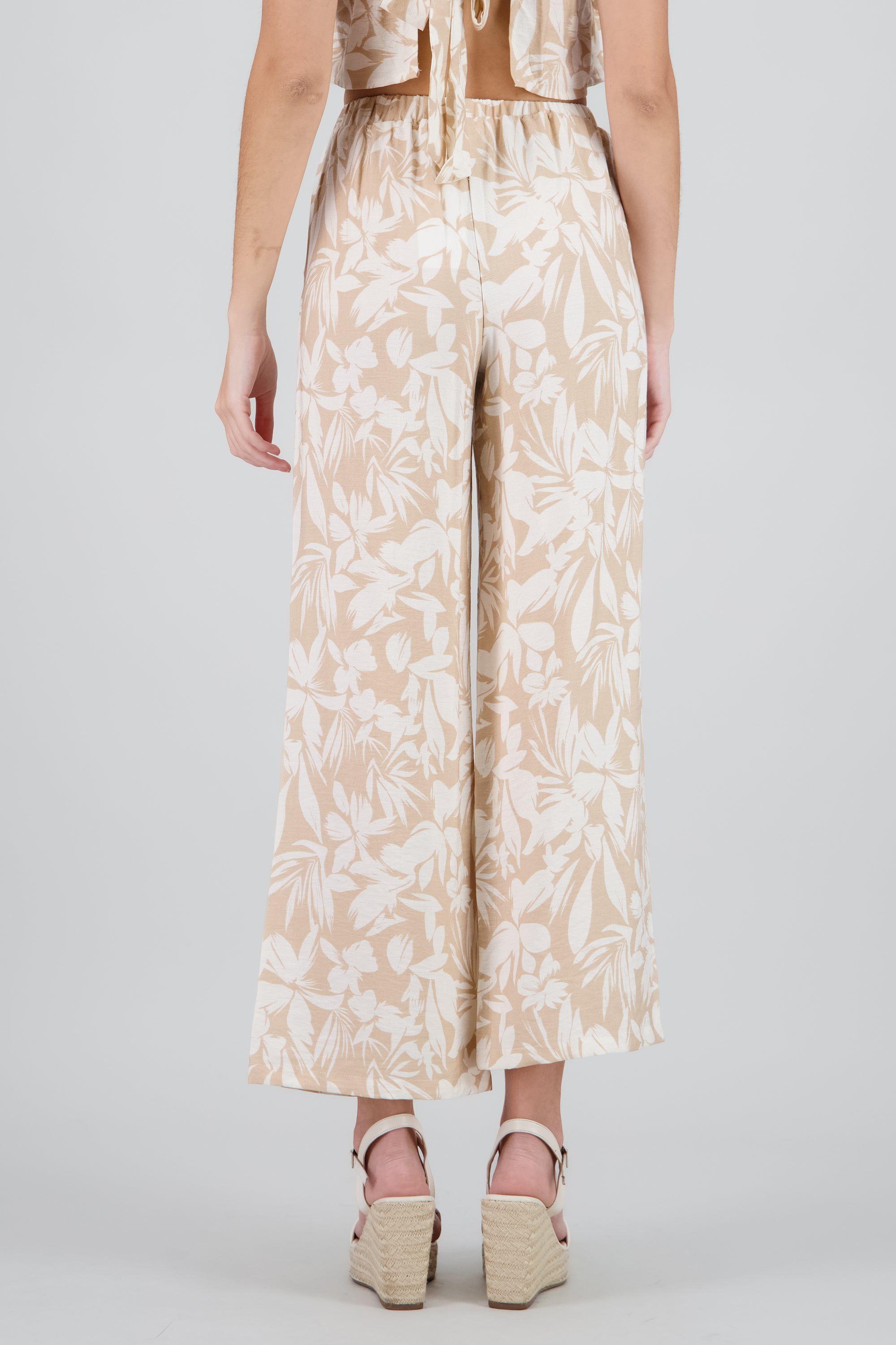 Pantalon amplio estampado KHAKI COMBO