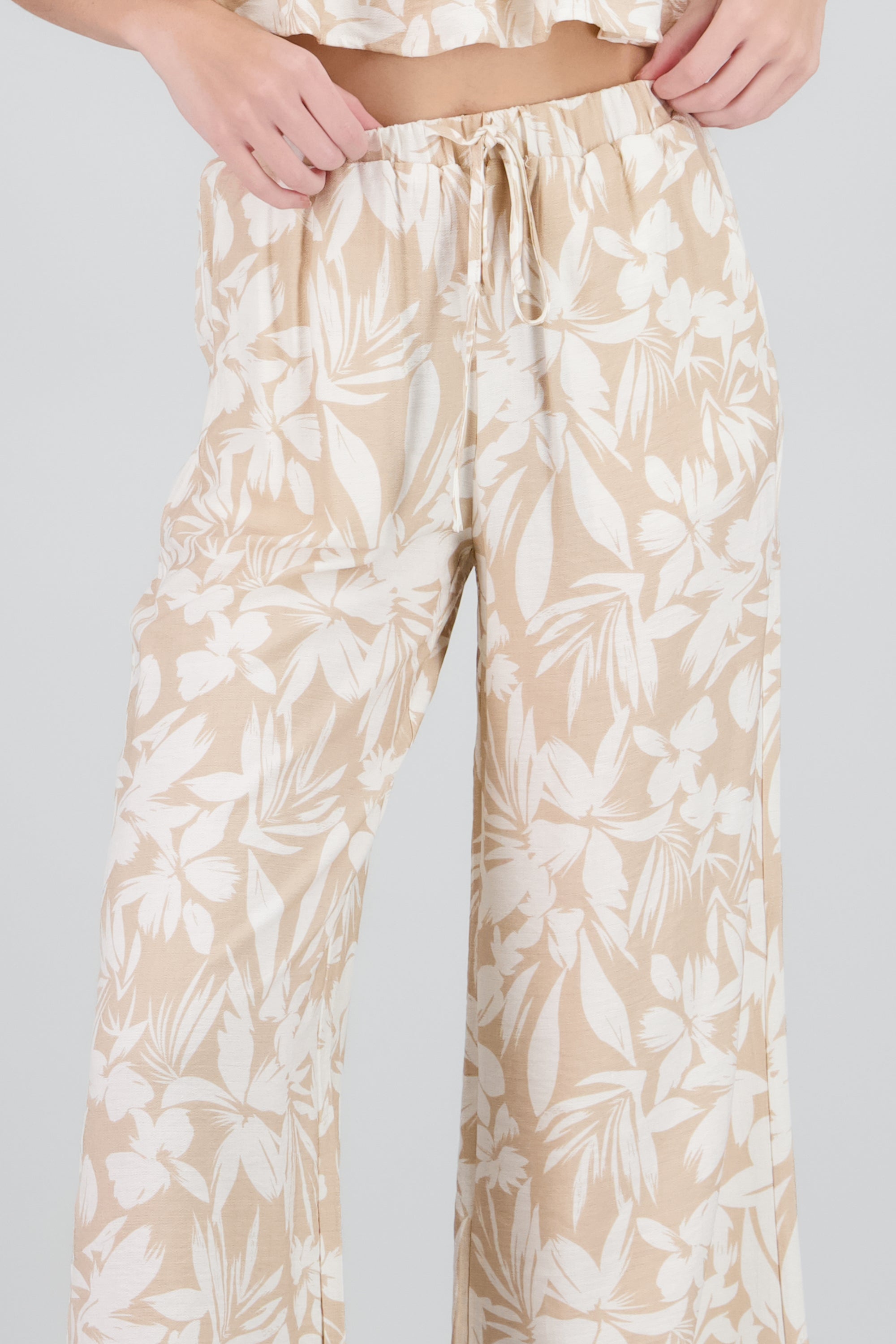 Pantalon amplio estampado KHAKI COMBO