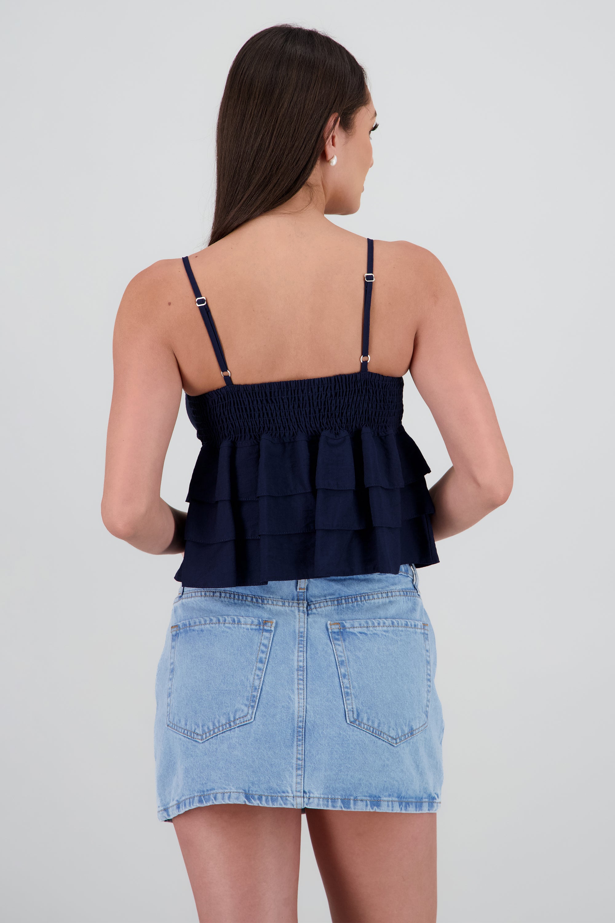 Top tirantes con olanes MARINO