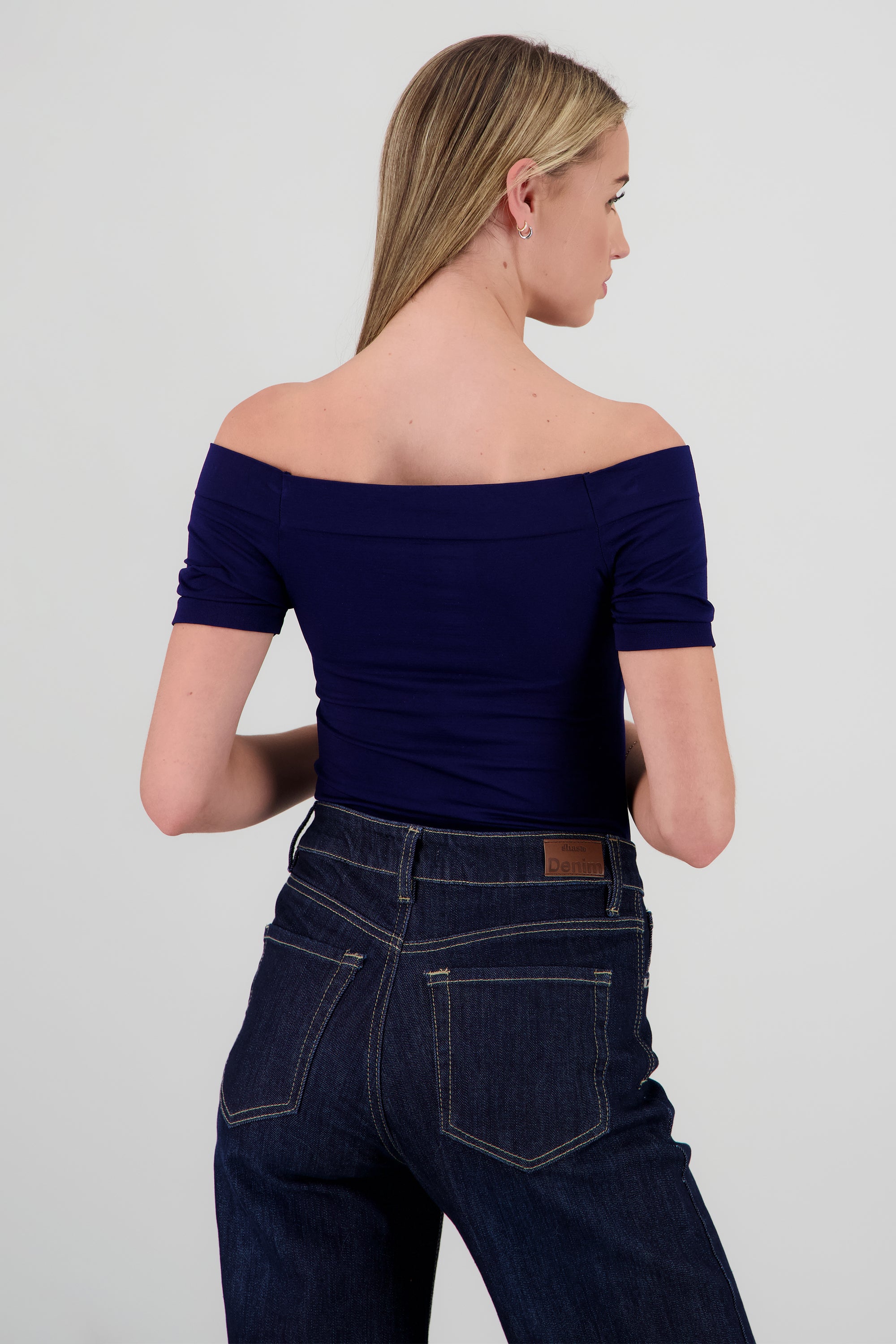 Bodysuit Liso Hombros Descubiertos MARINO