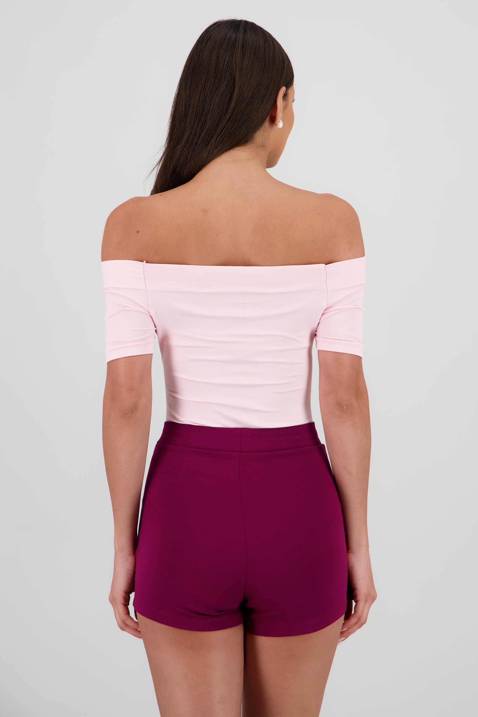Bodysuit Liso Hombros Descubiertos ROSA PASTEL