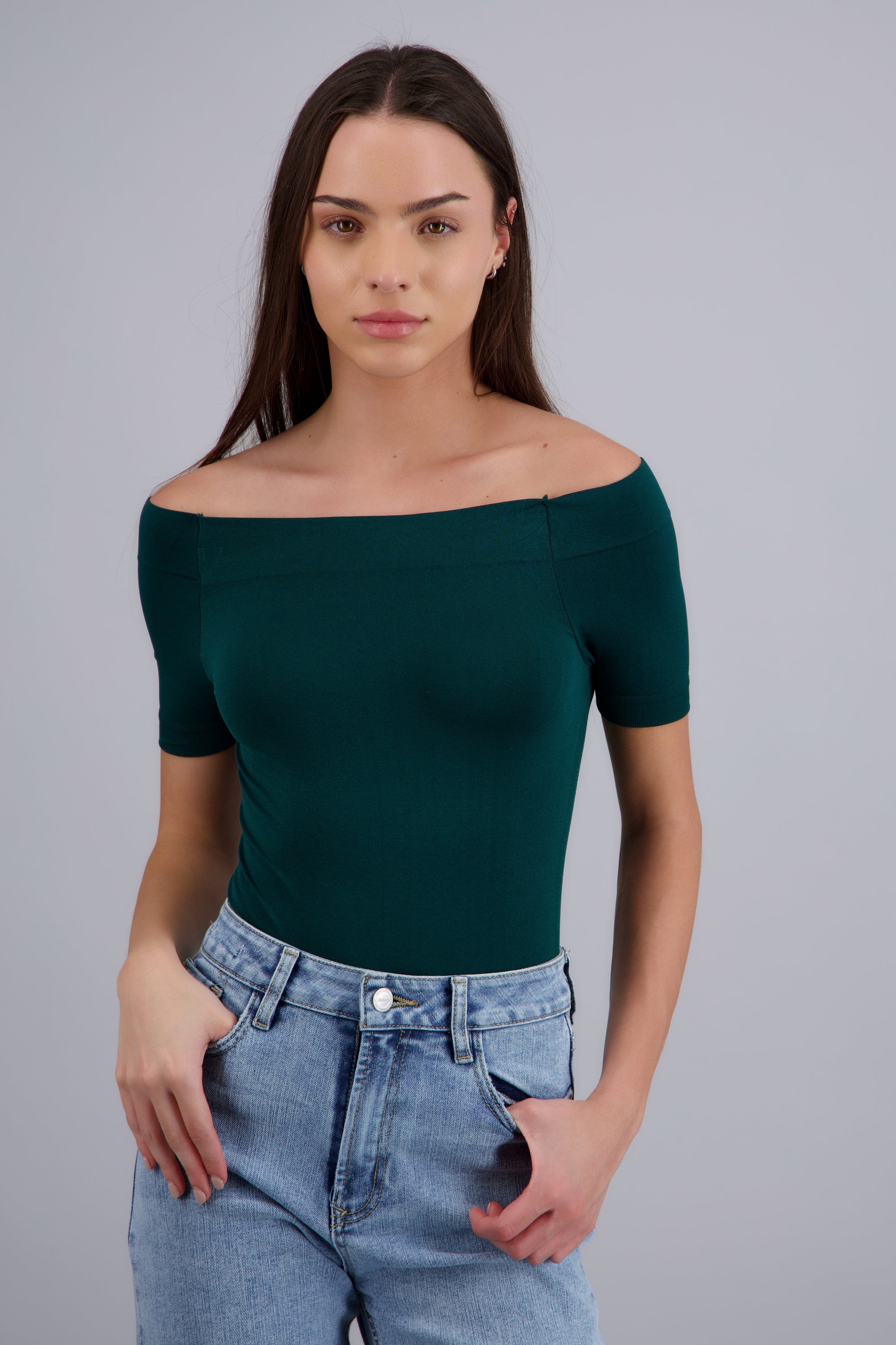 Bodysuit Liso Hombros Descubiertos JADE