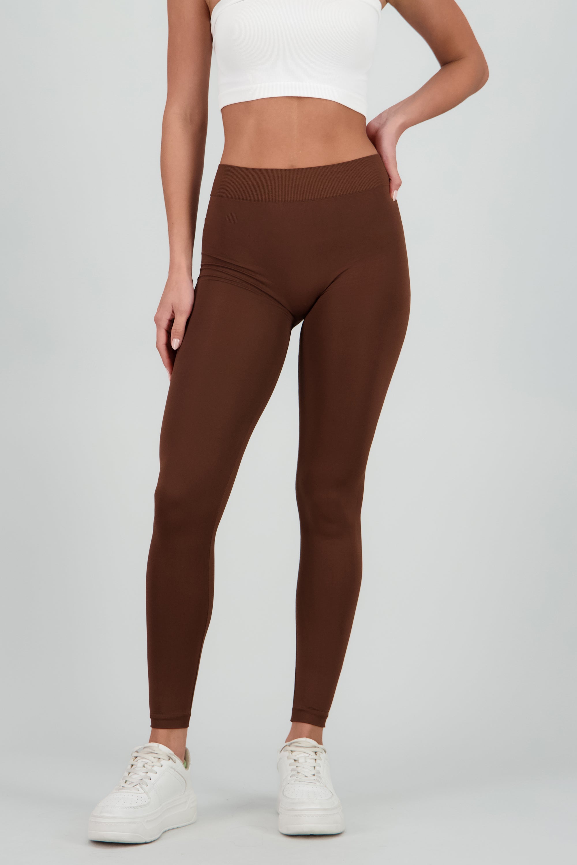 Leggings Seamless Cintura Media CHOCOLATE