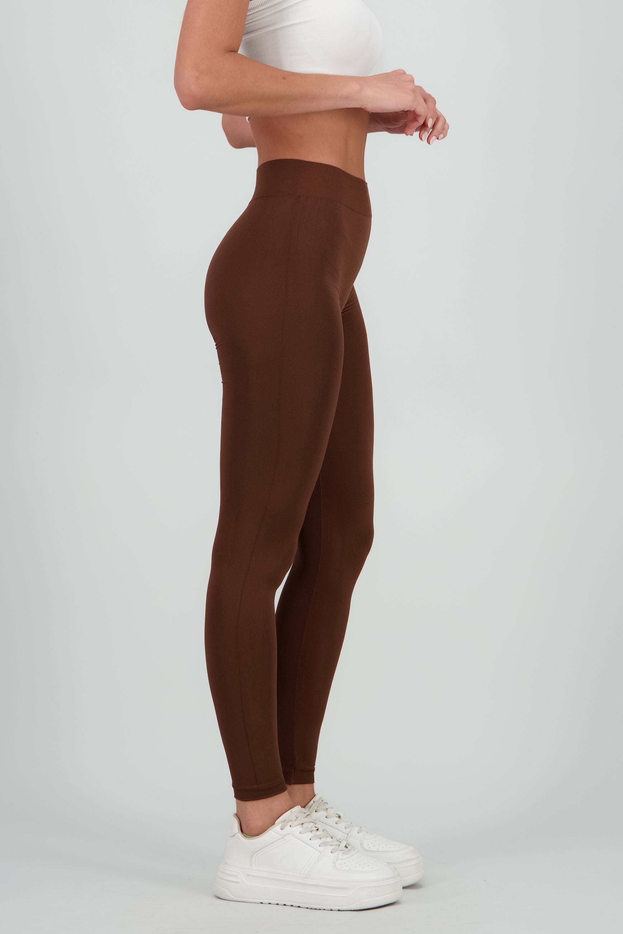Leggings Seamless Cintura Media CHOCOLATE