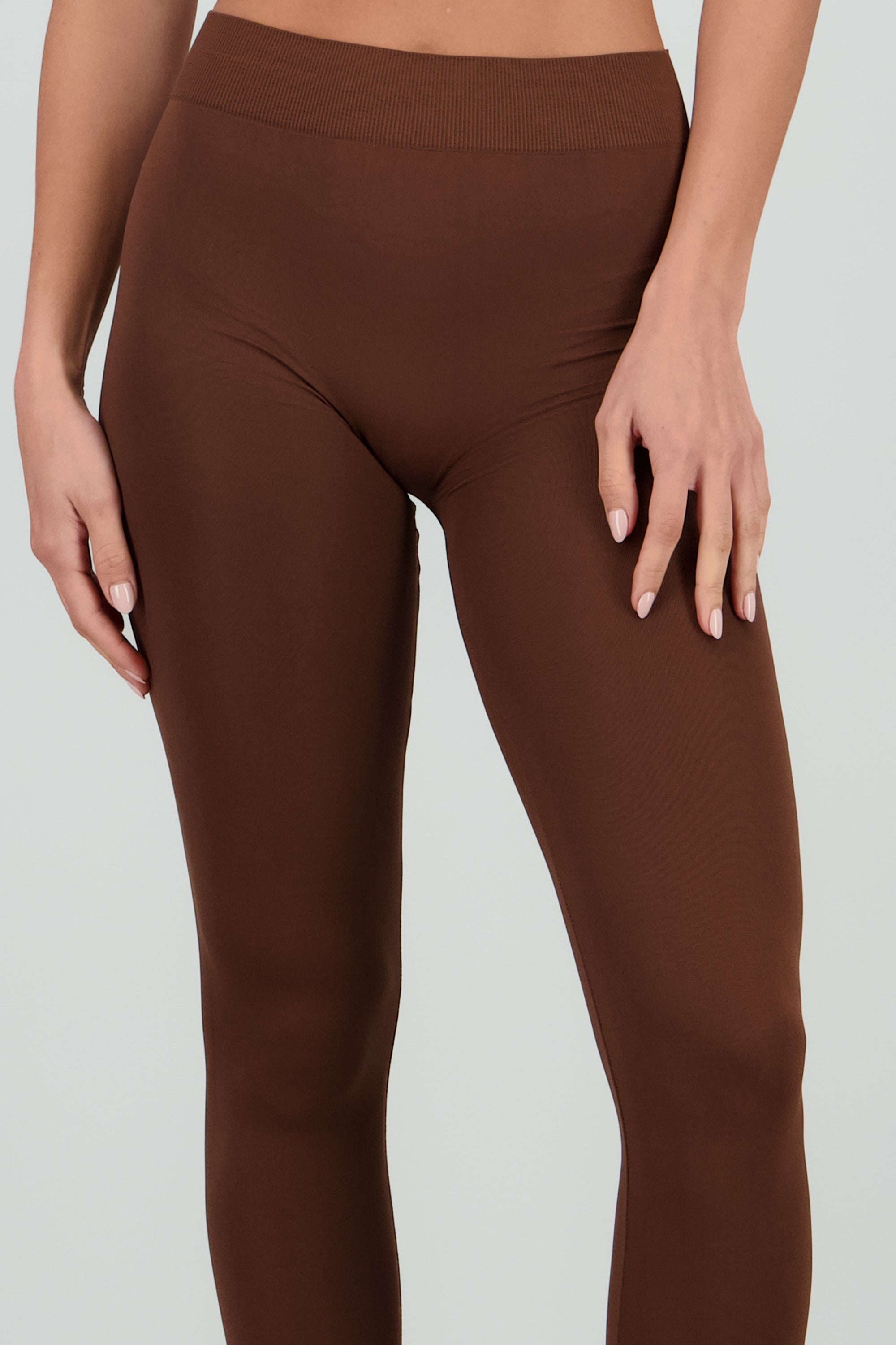 Leggings Seamless Cintura Media CHOCOLATE