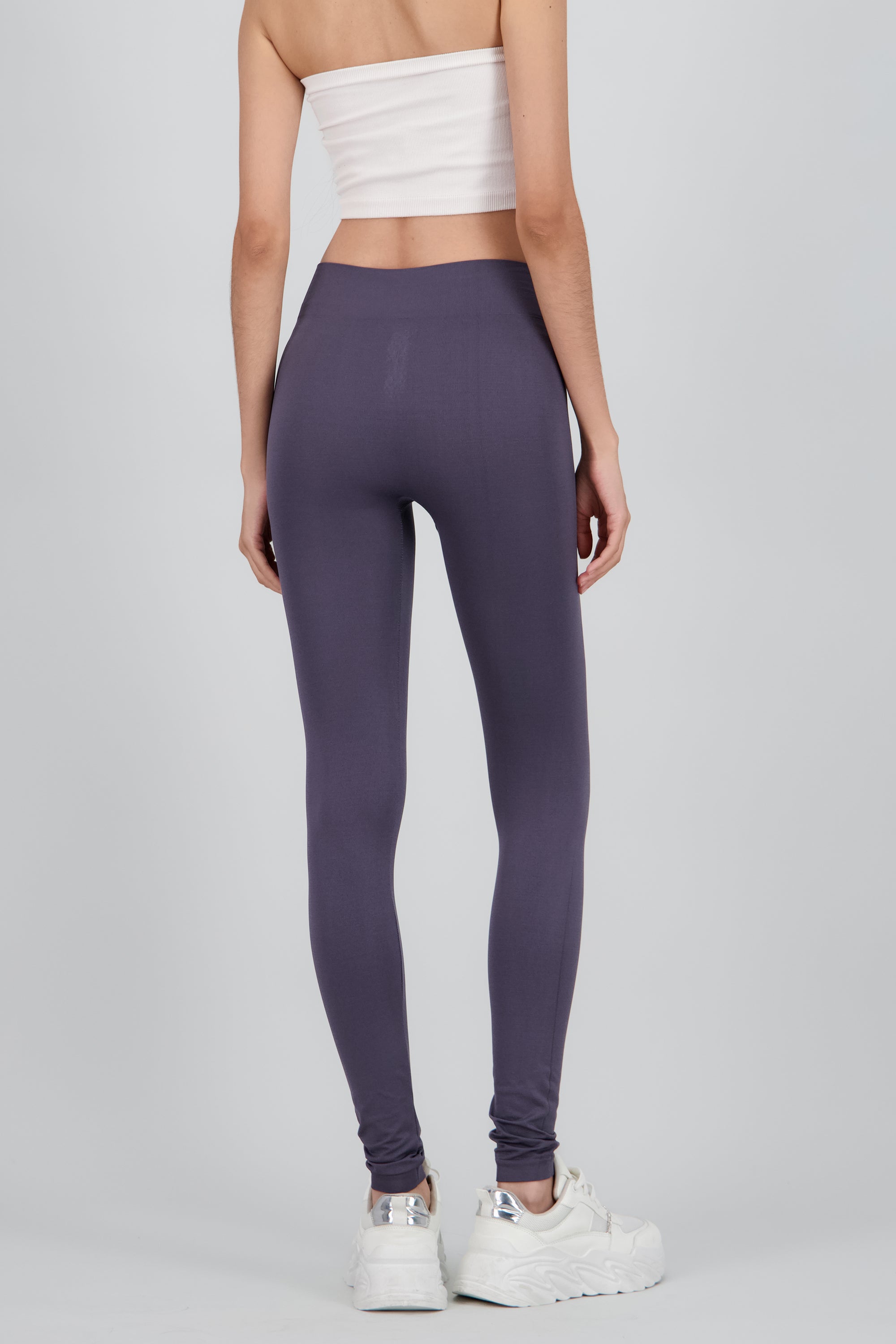 Leggings Seamless Cintura Media GRIS OBSCURO
