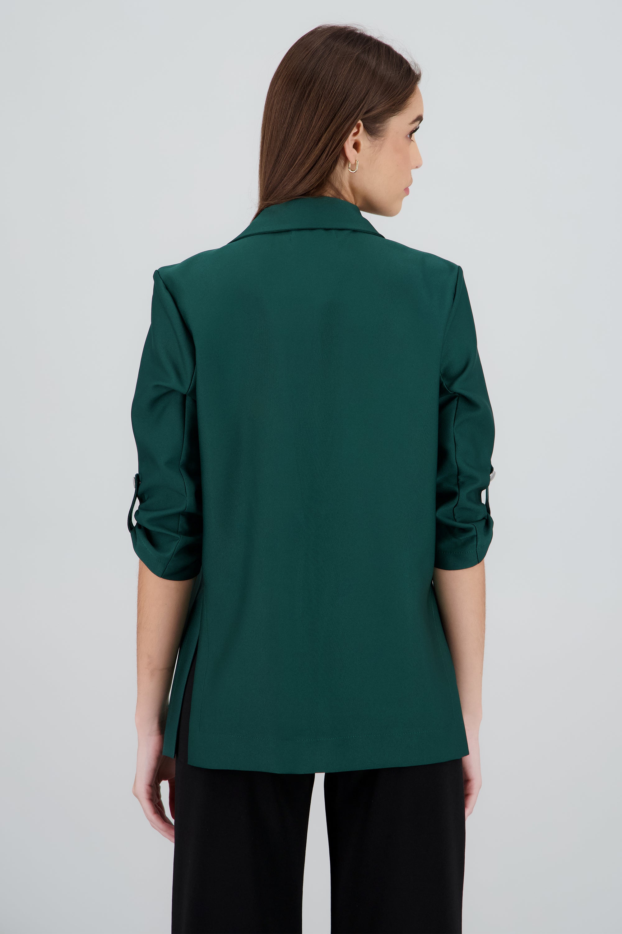 Saco Liso Manga Elevadores VERDE CAZADOR