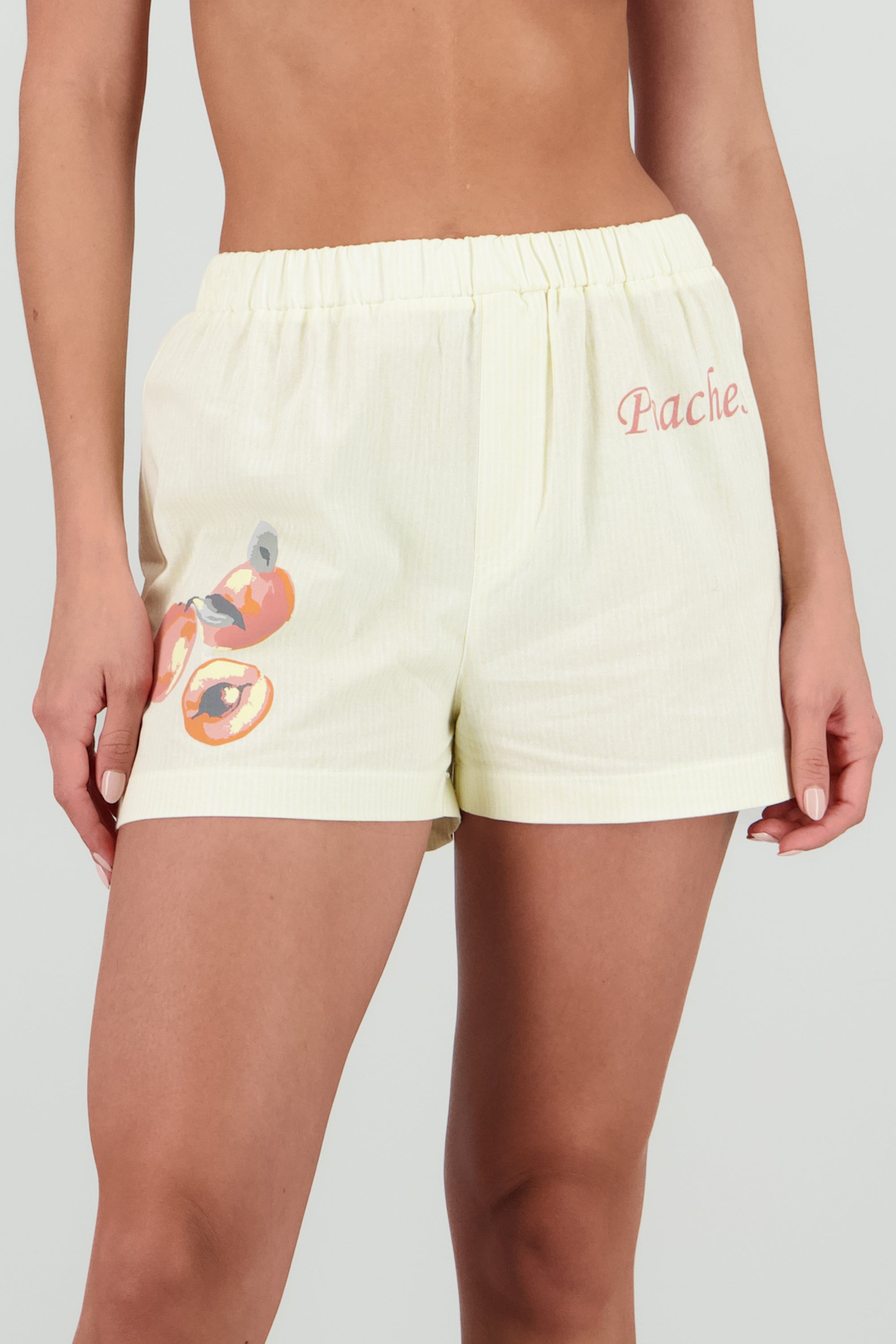 Short estampado fruta AMARILLO PASTEL