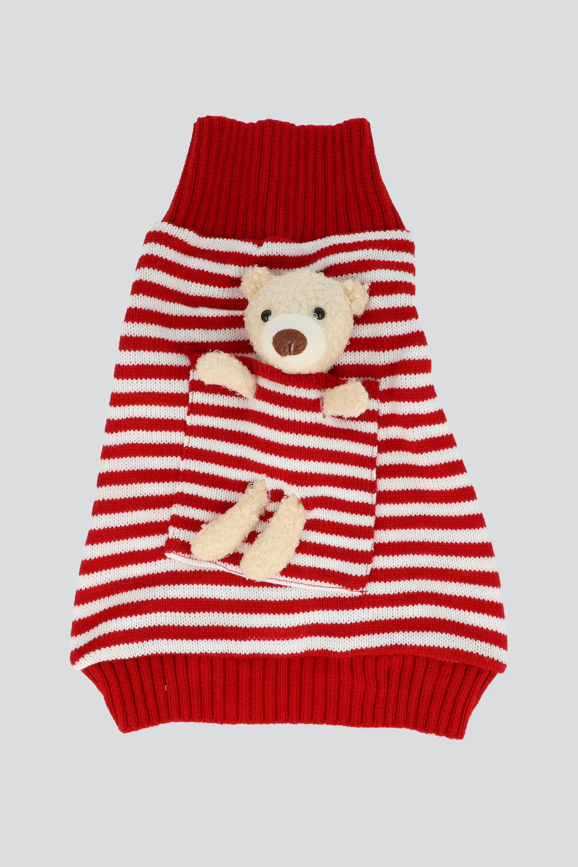 Sueter mascota con osito ROJO
