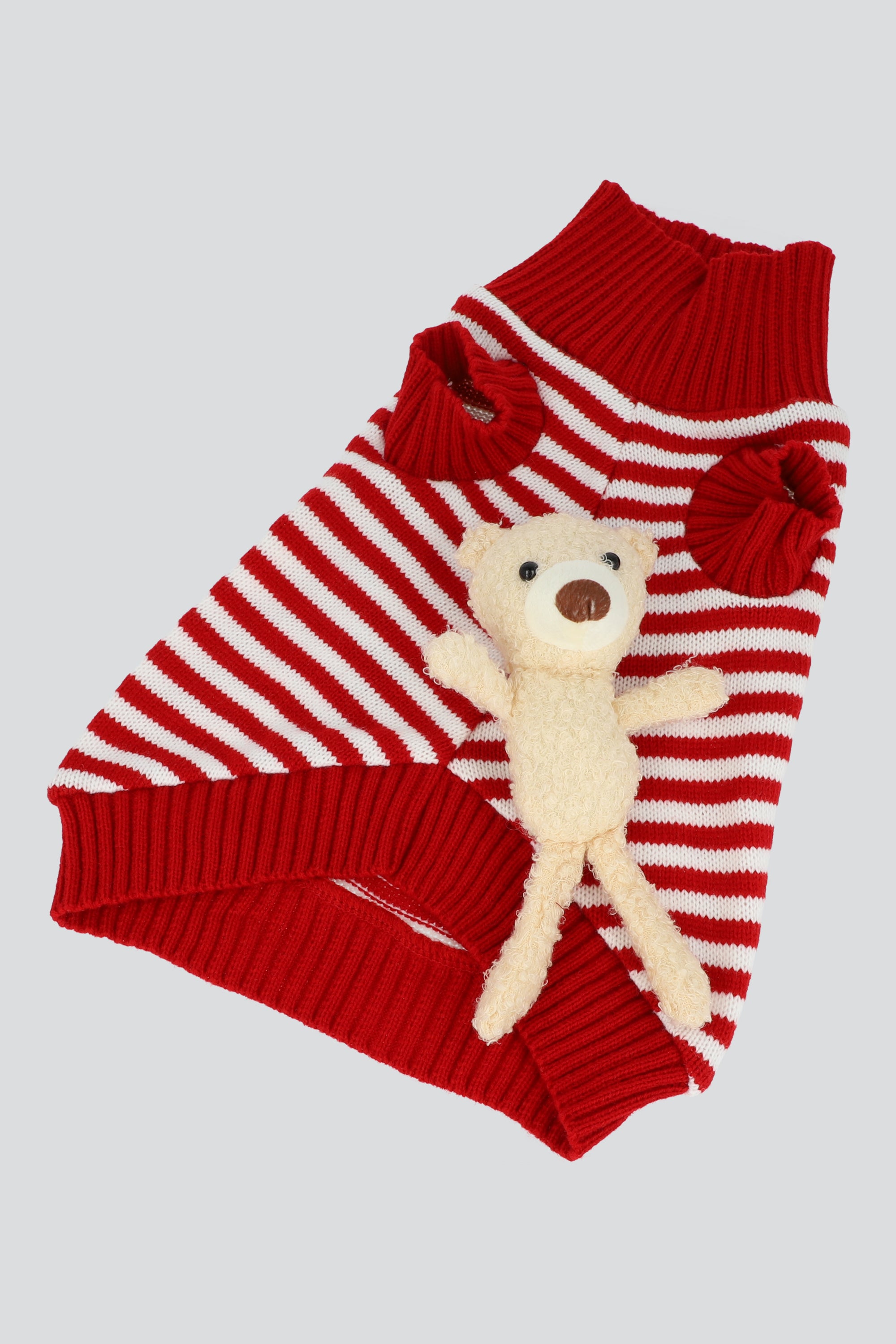 Sueter mascota con osito ROJO