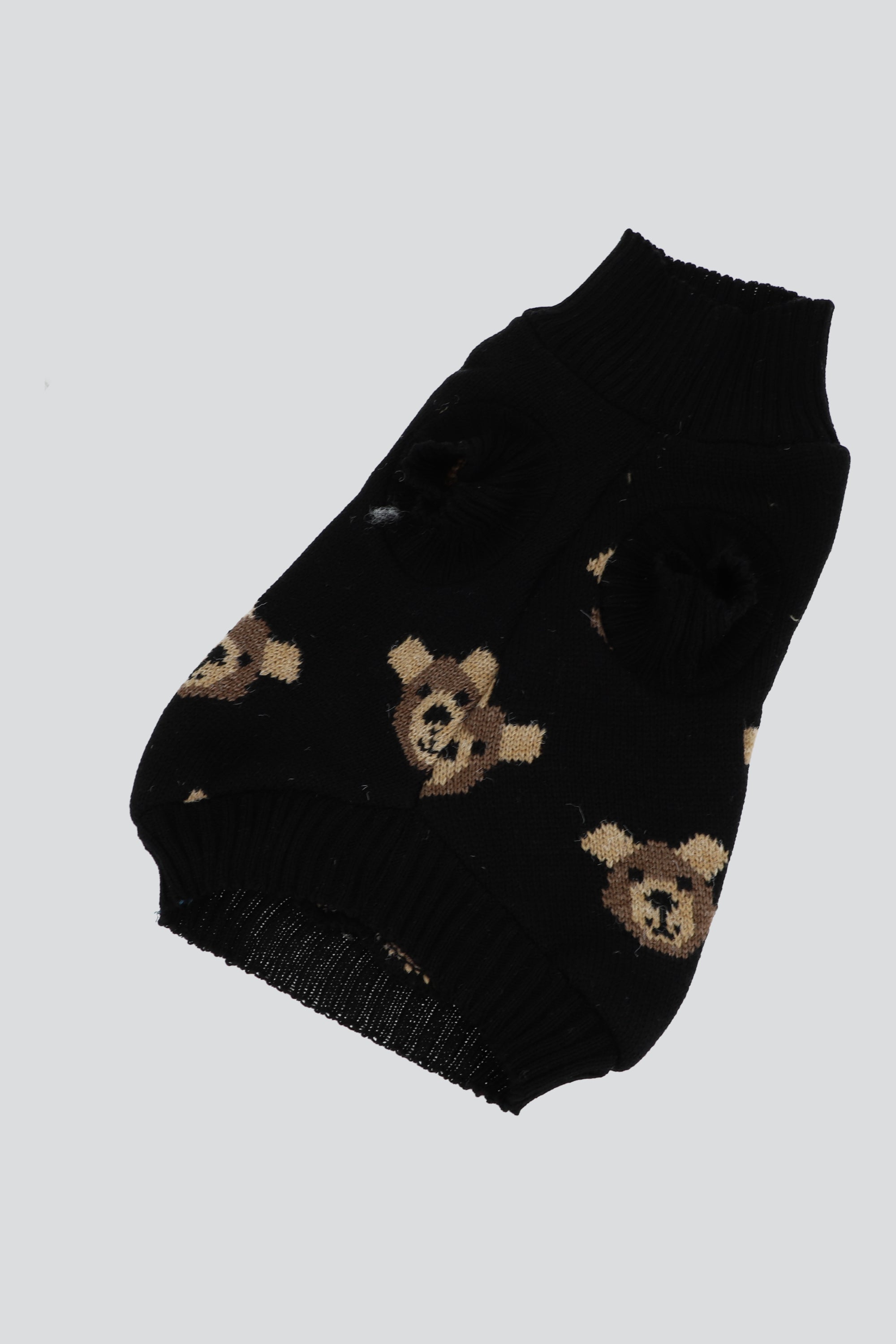 Sueter para mascota ositos NEGRO