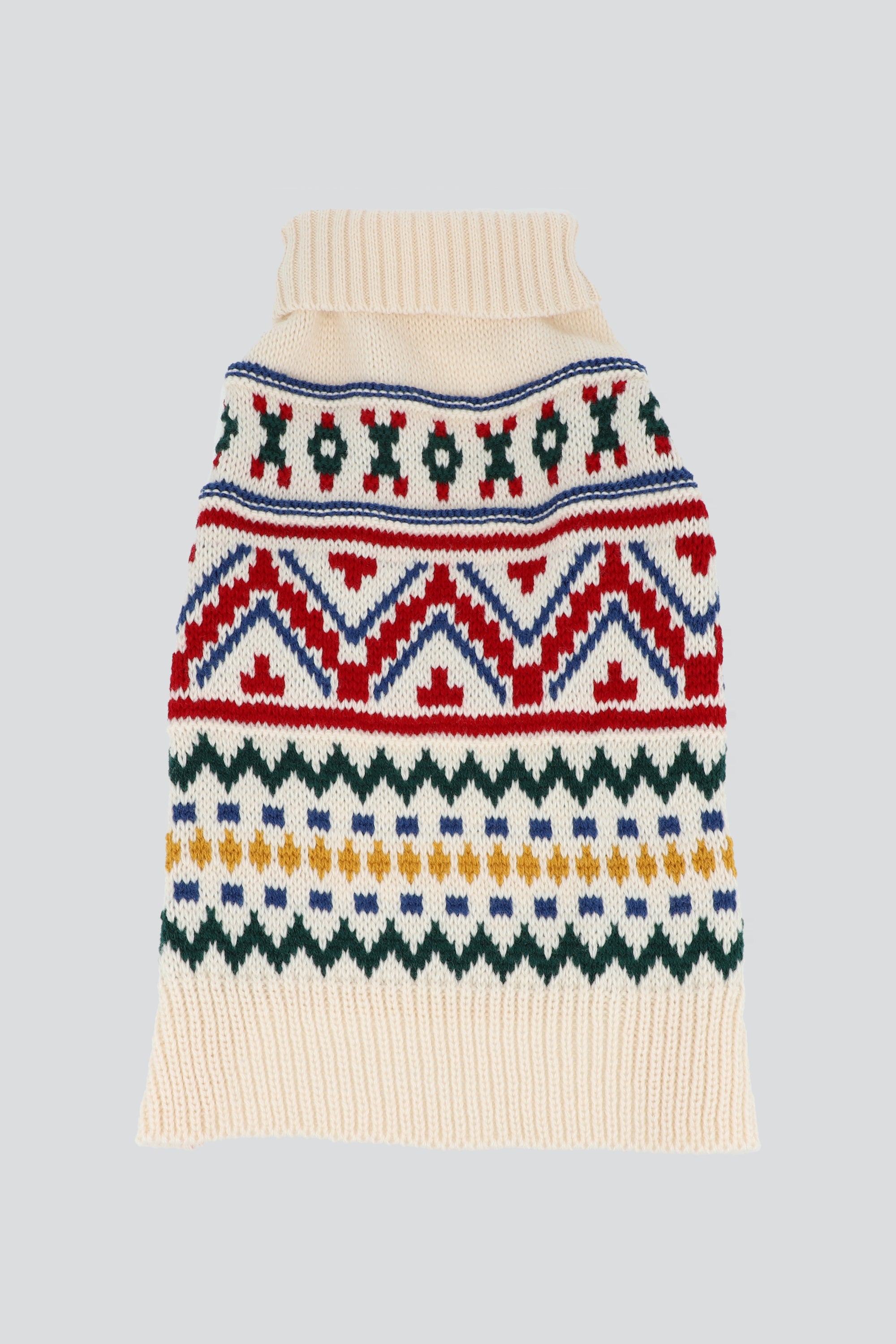 Sueter mascota grecas navideñas BEIGE