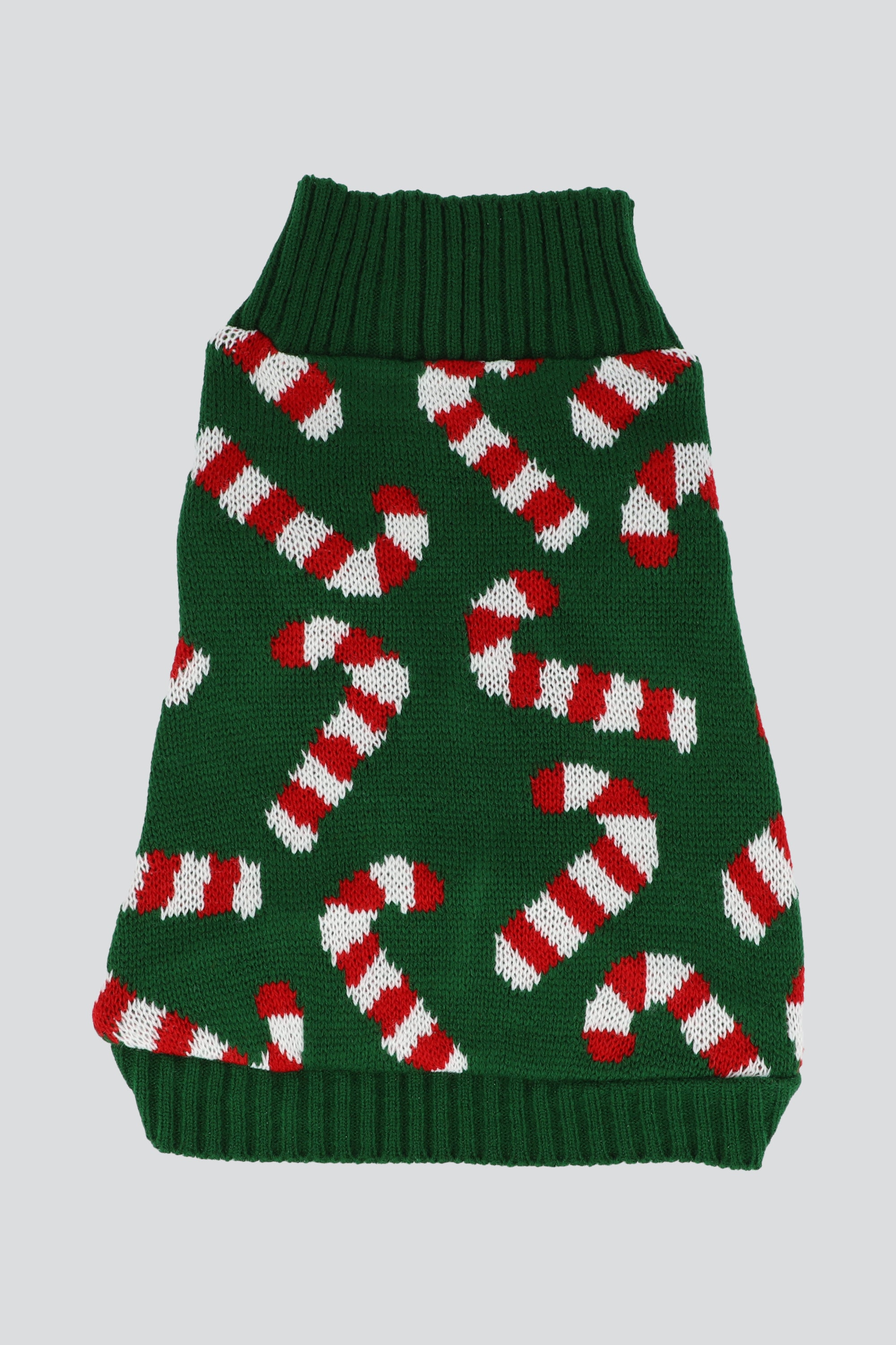 Sueter mascota candy cane VERDE
