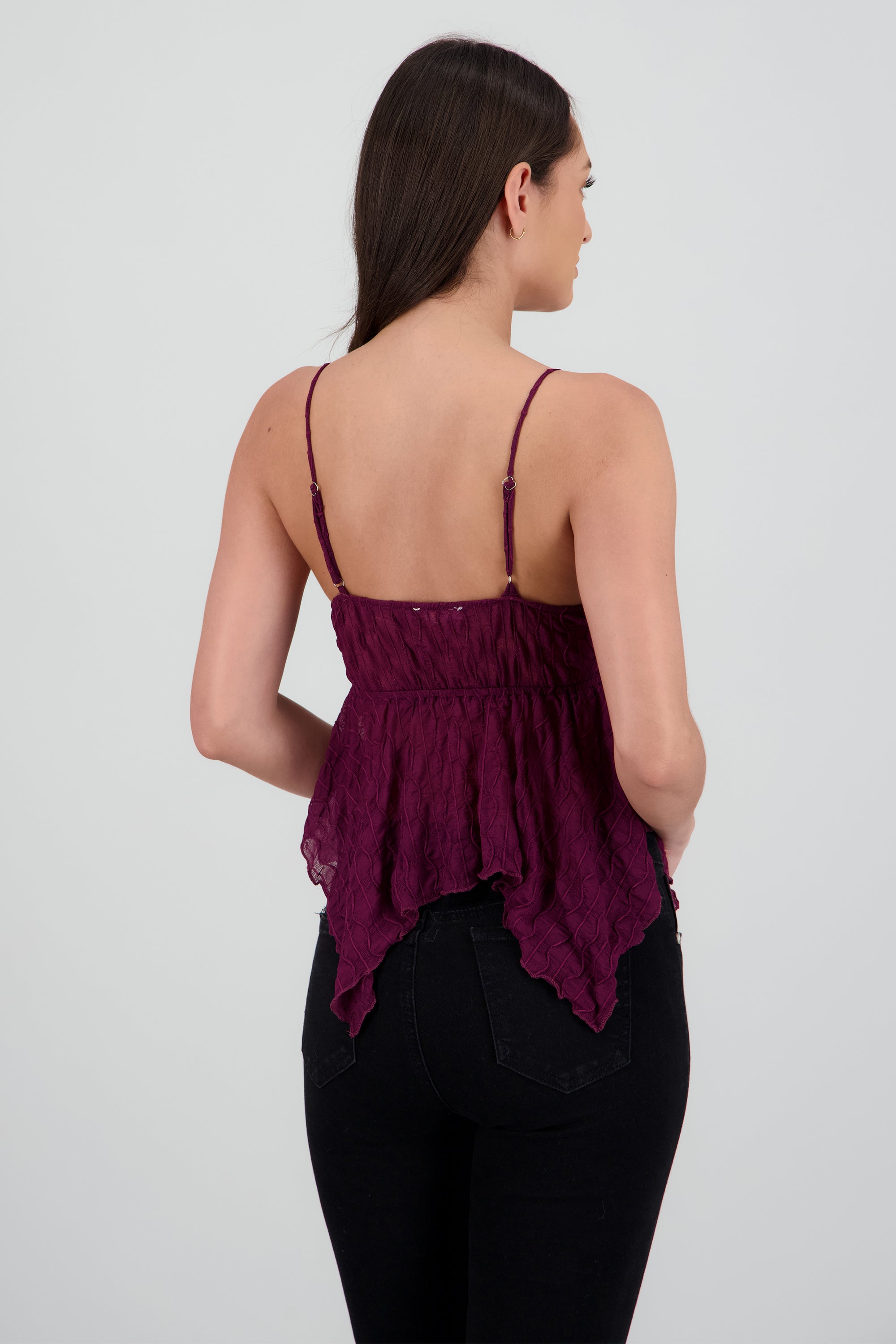 Top encaje asimetrico VINO