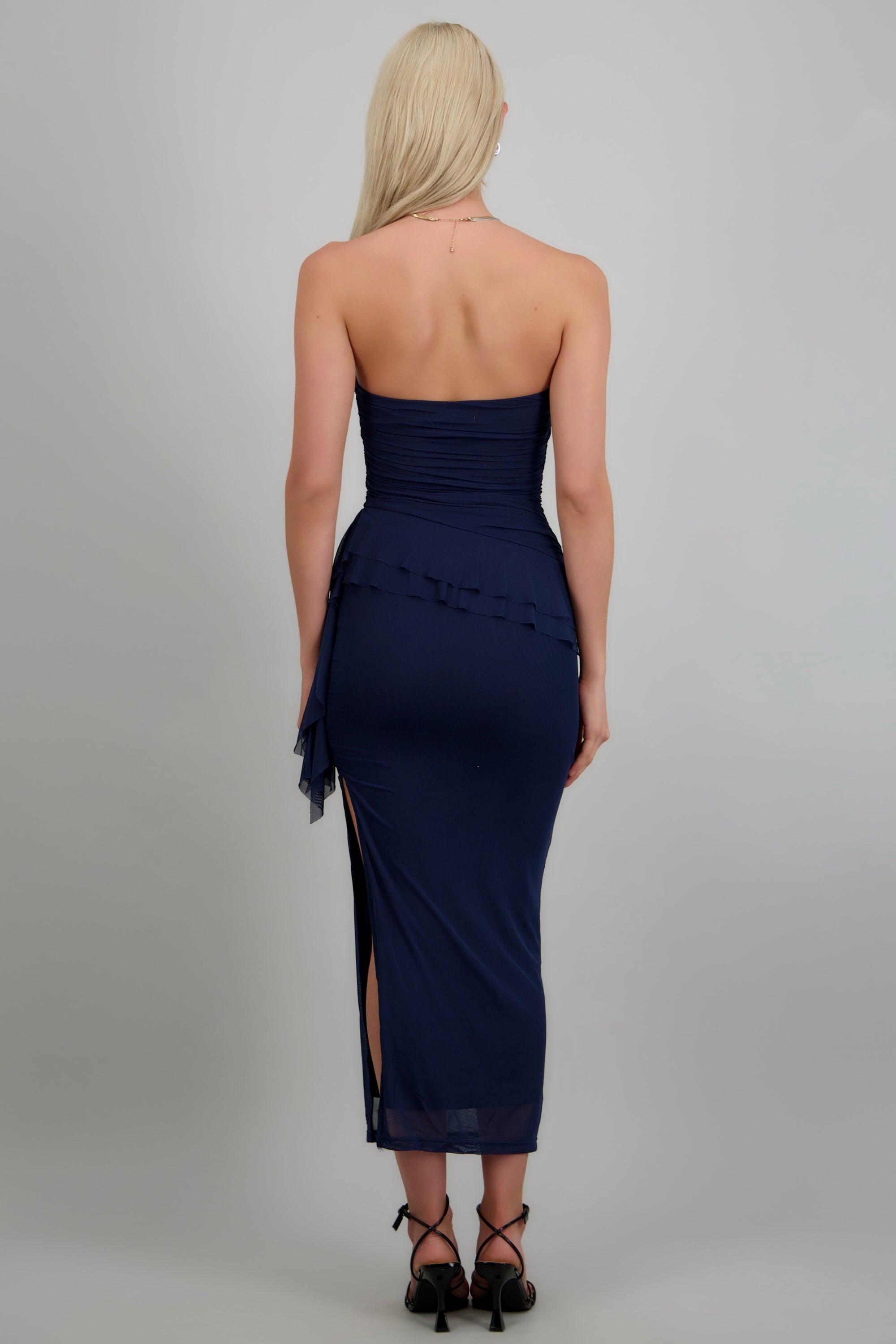 Maxi vestido mesh olanes MARINO