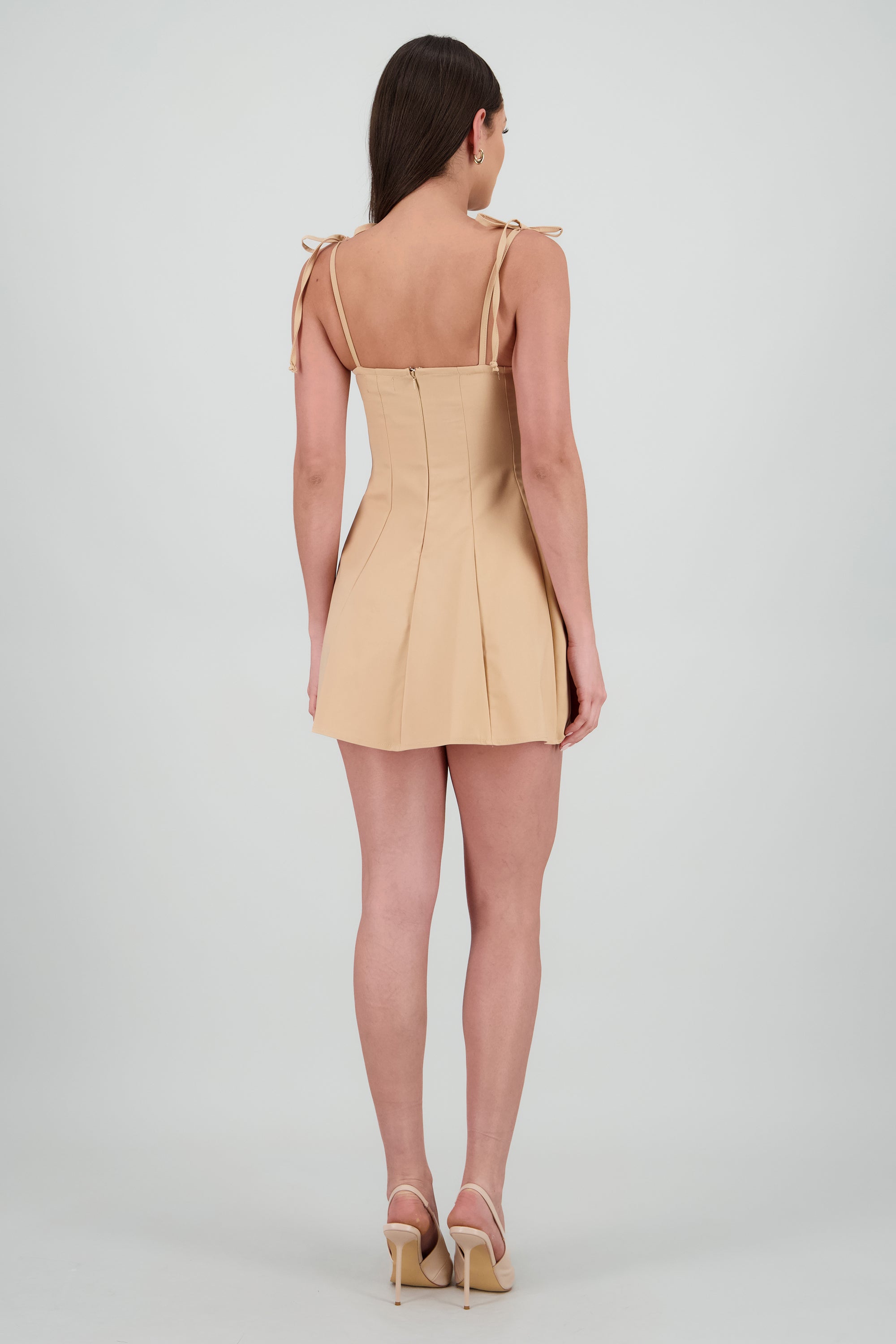Vestido corset tableado ARENA