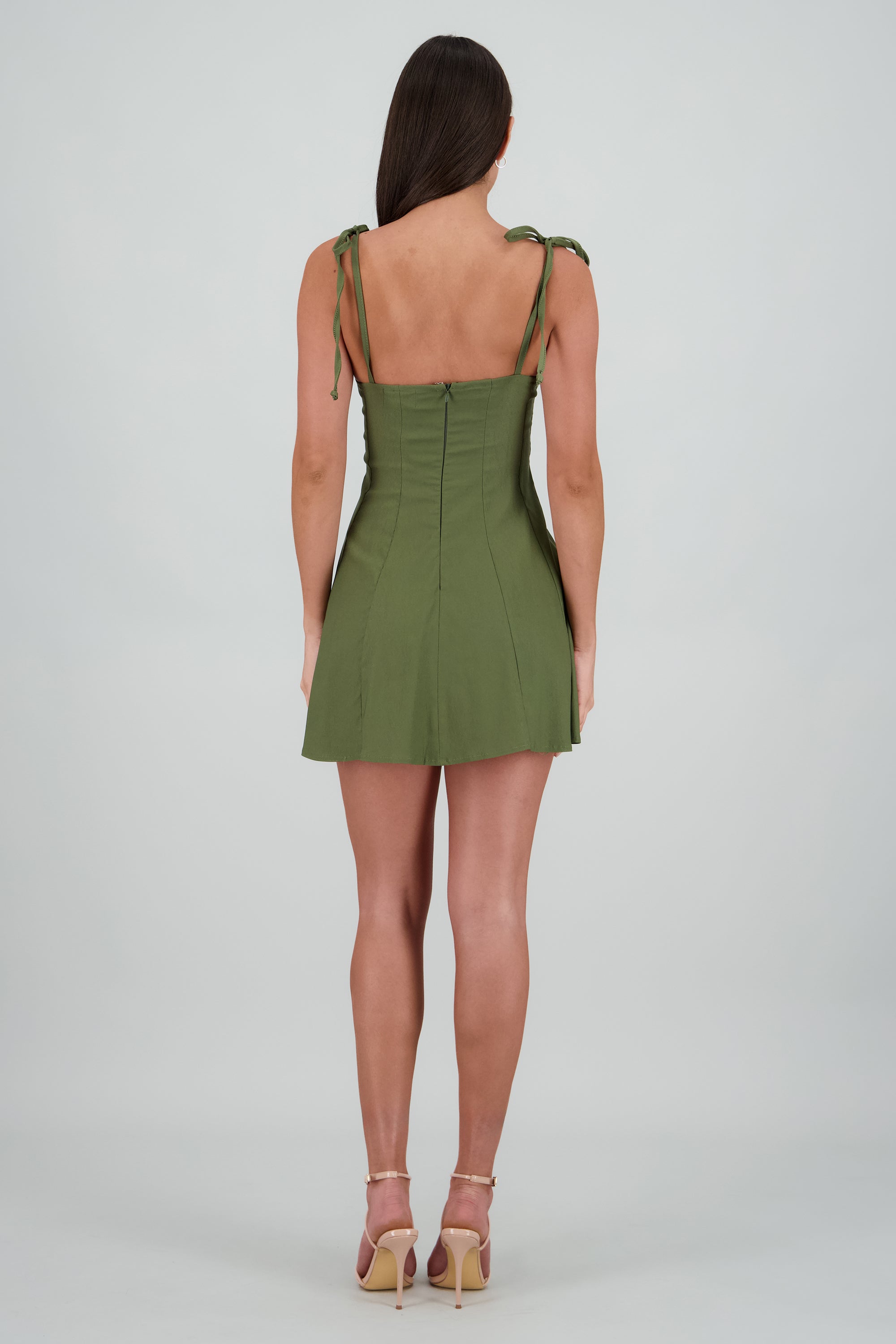 Vestido corset tableado OLIVO