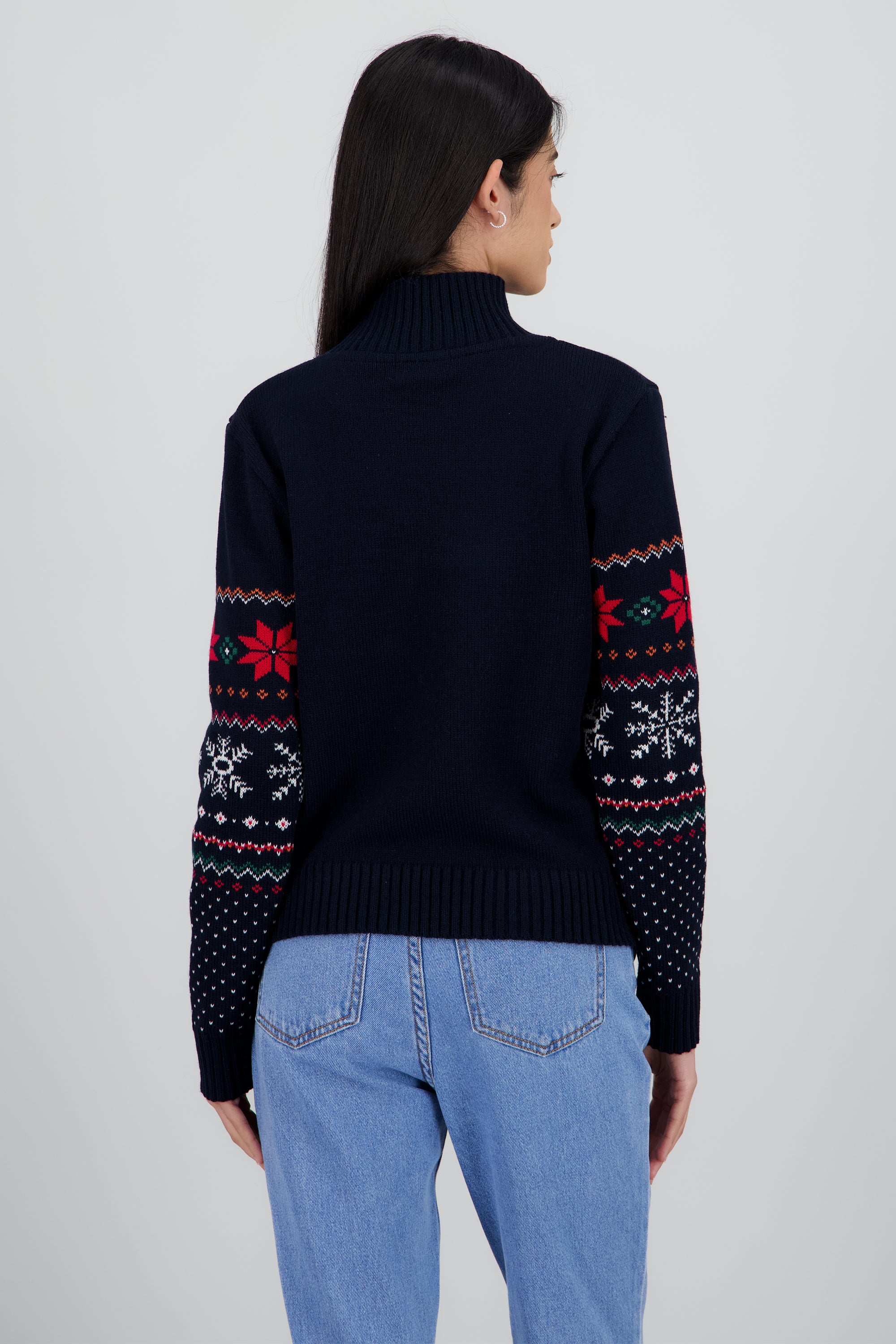 Sueter navidad cuello alto MARINO COMBO