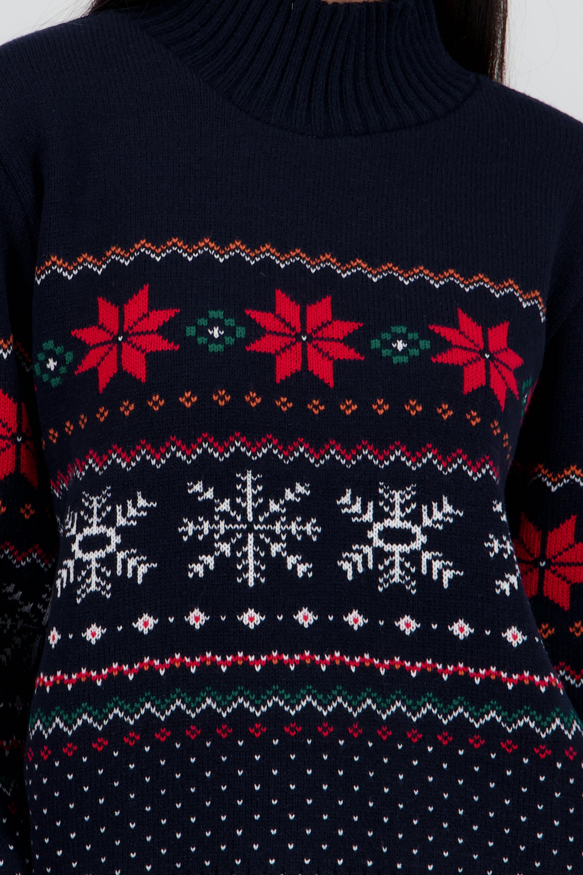 Sueter navidad cuello alto MARINO COMBO