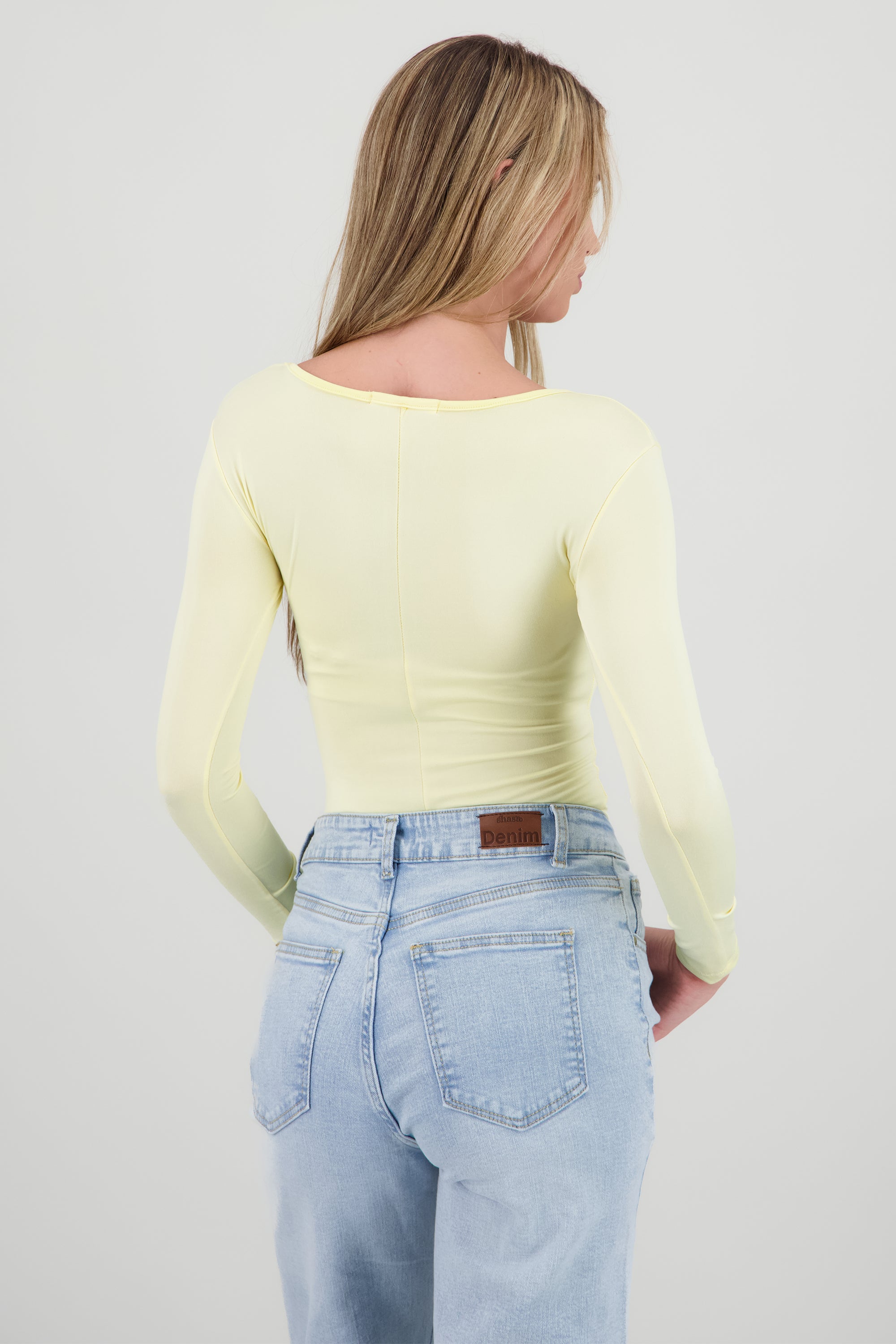 Bodysuit Liso Cuello Scoop AMARILLO