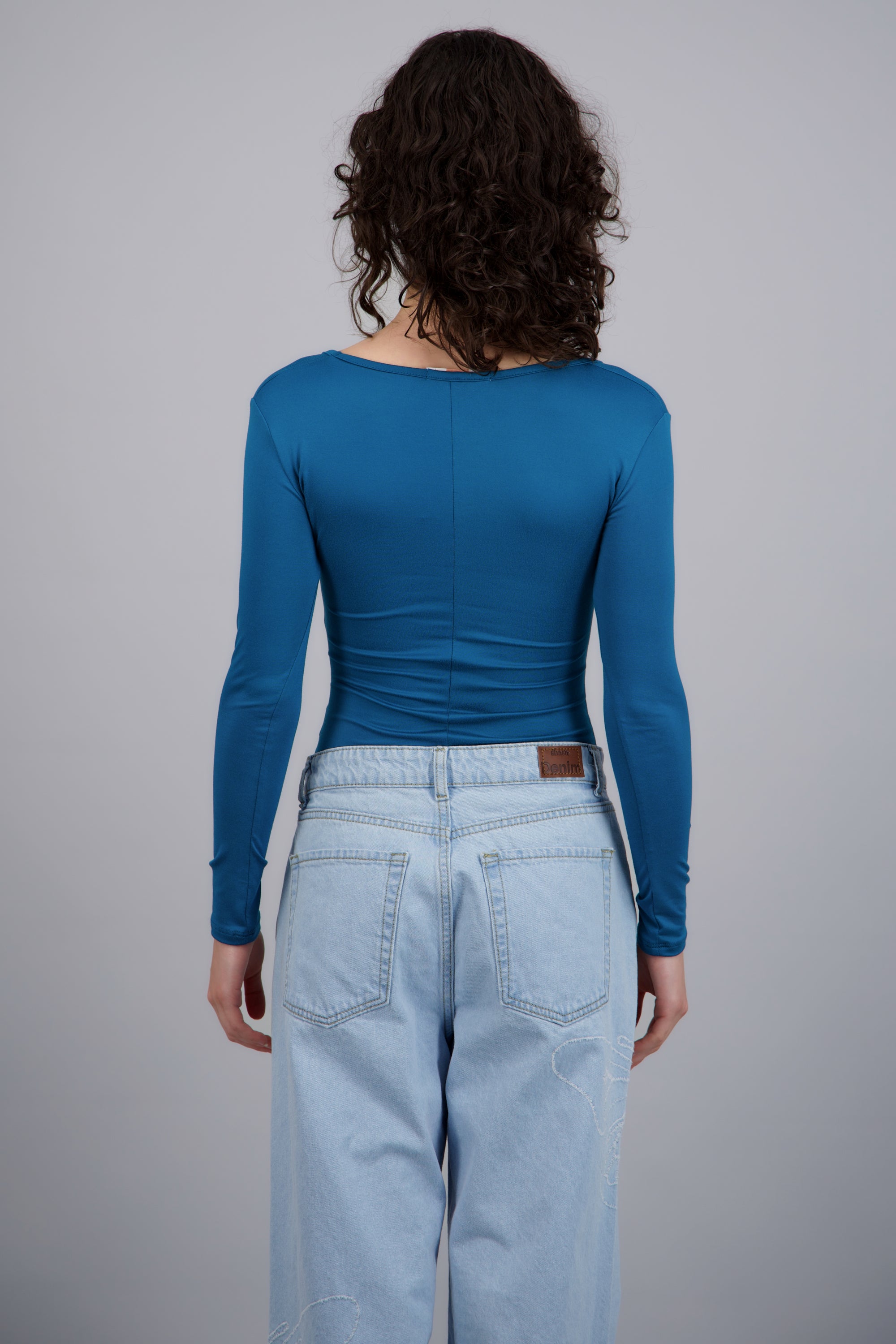 Bodysuit Liso Cuello Scoop AZUL PATO