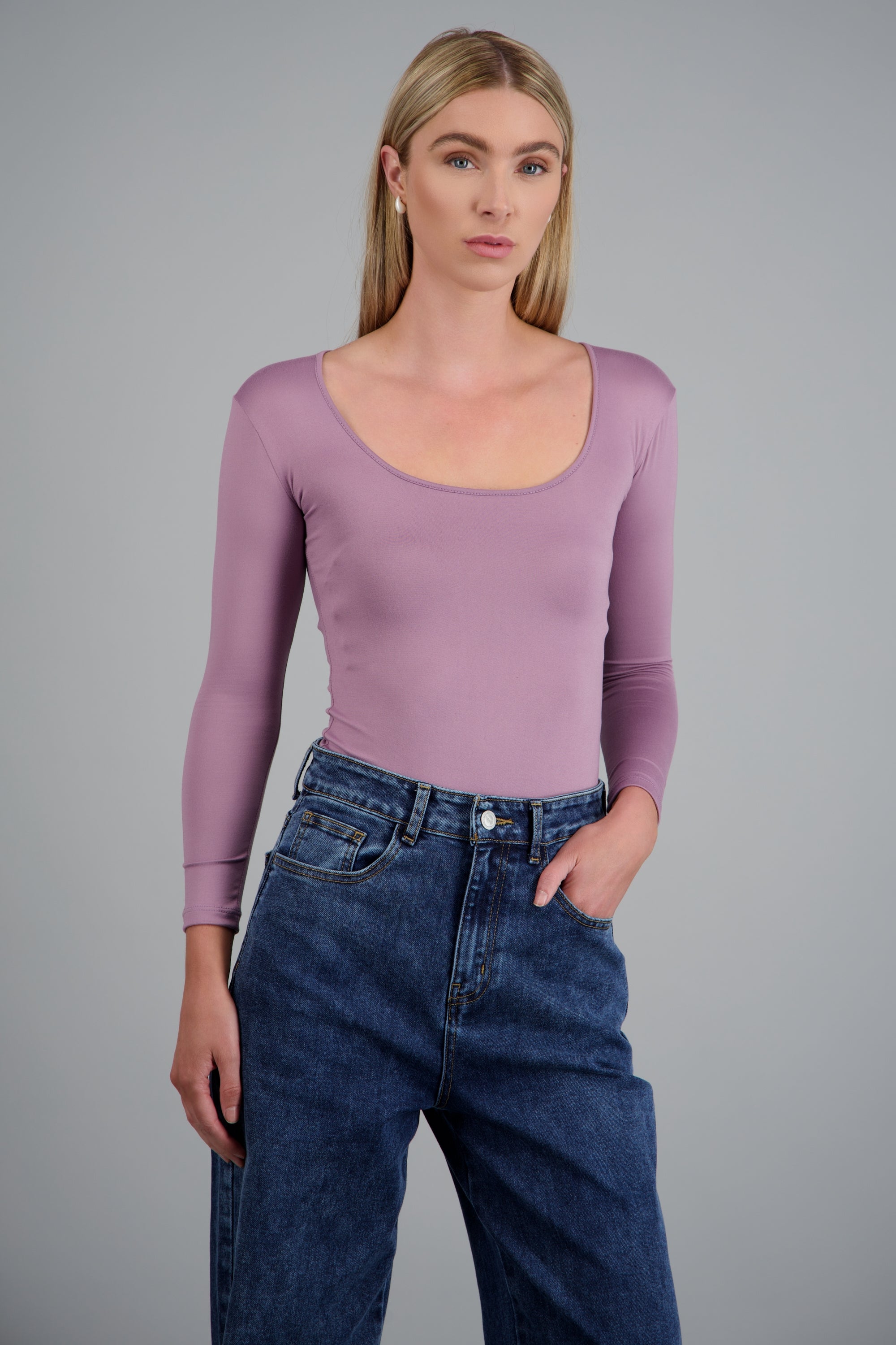 Bodysuit Liso Cuello Scoop LILA