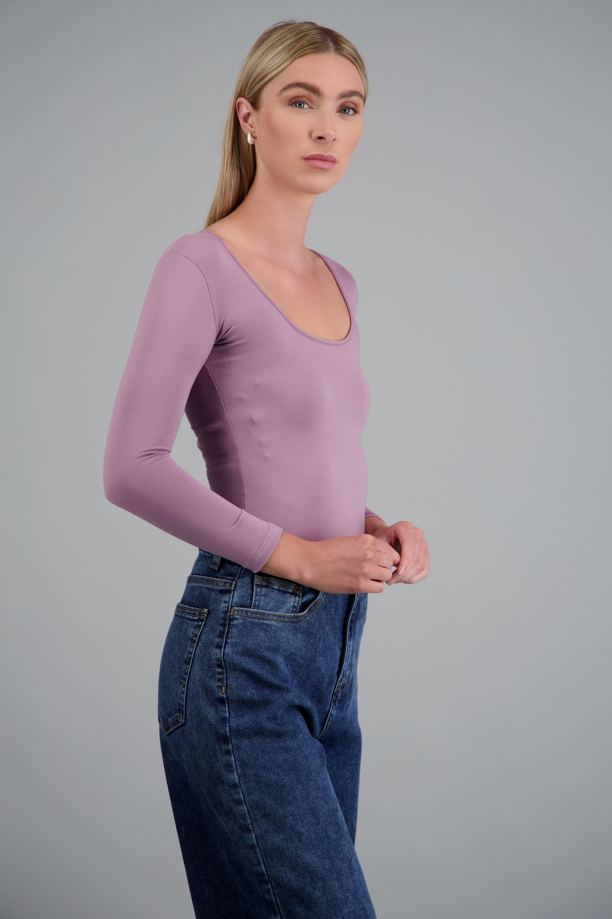 Bodysuit Liso Cuello Scoop LILA