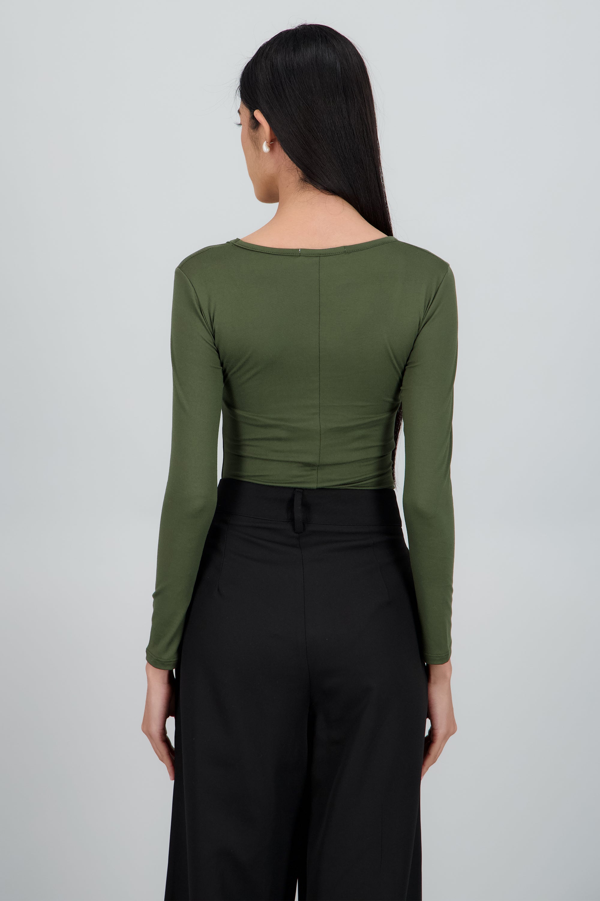 Bodysuit Liso Cuello Scoop OLIVO