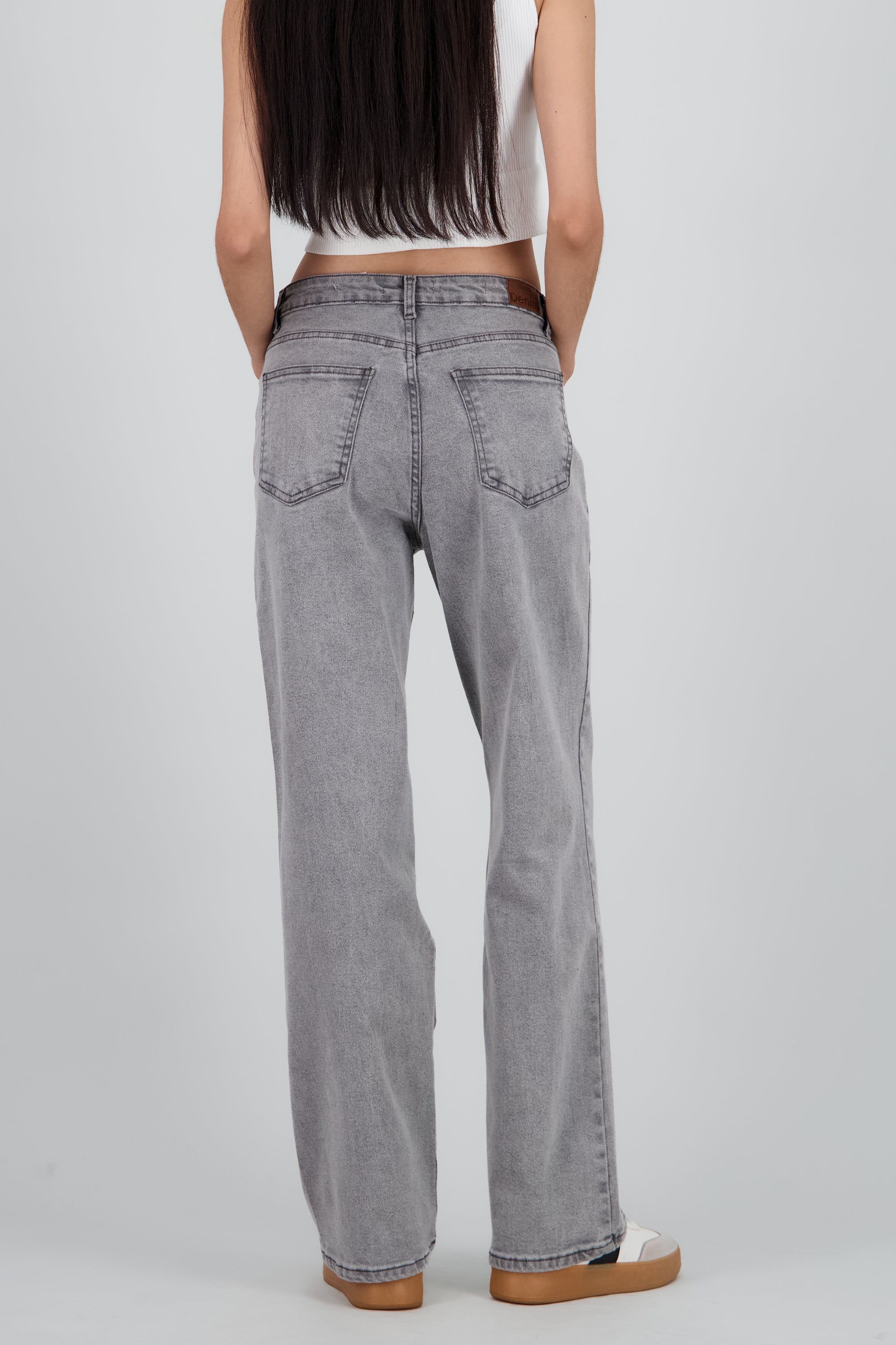 Jeans straight confort GRIS OBSCURO