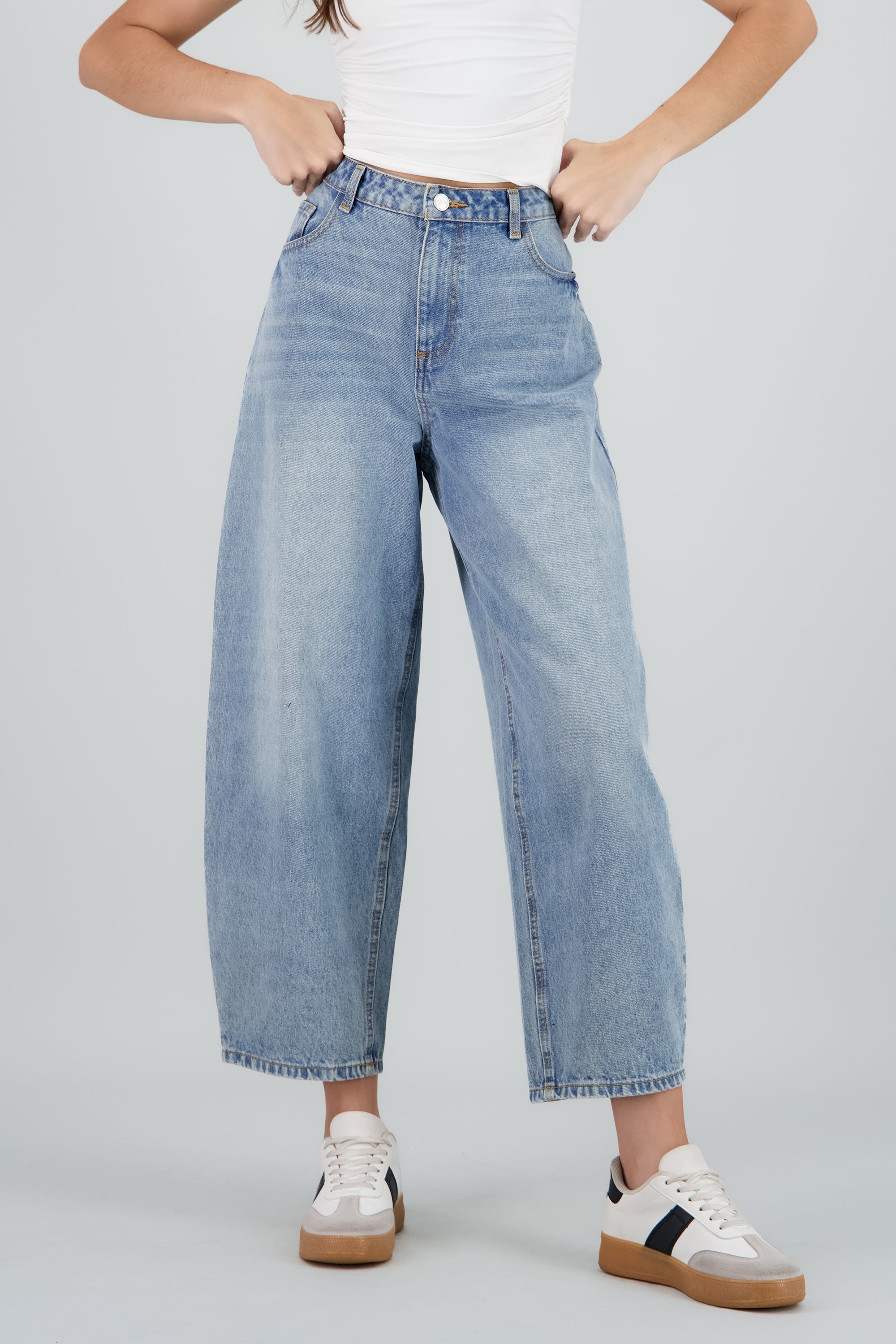 Jeans barrel amplio STONE