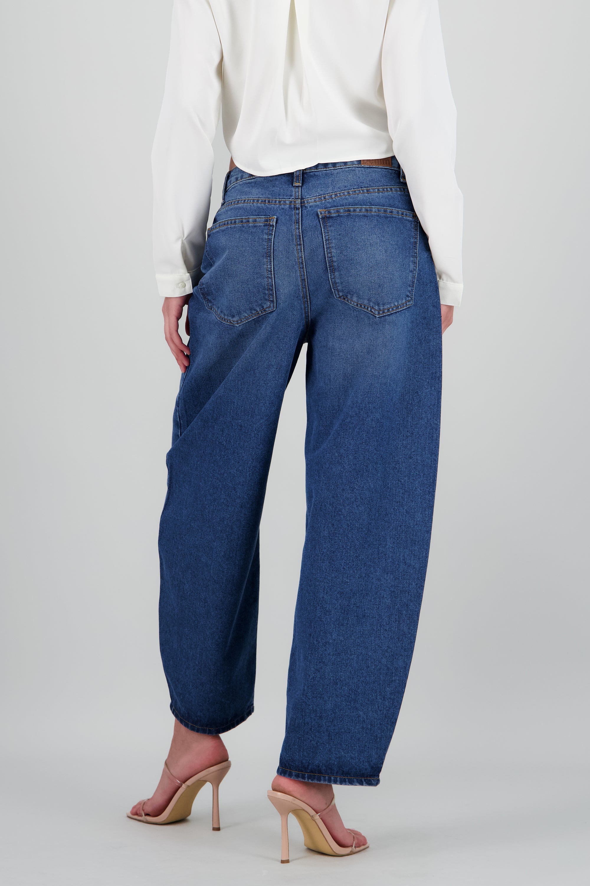 Jeans barrel amplio STONE MEDIO